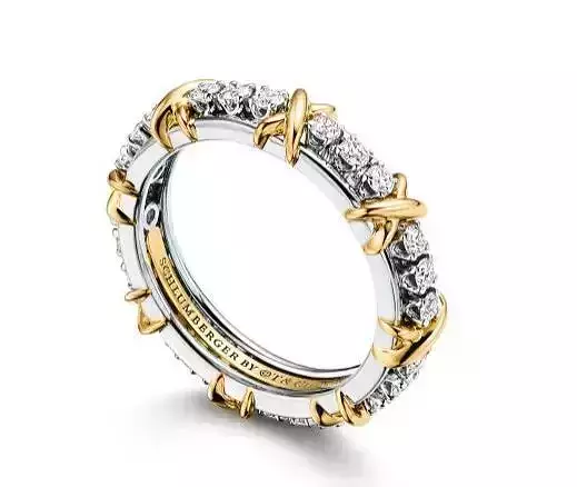 Tiffany  Co Schlumberger Sixteen Stone  Narrow ring