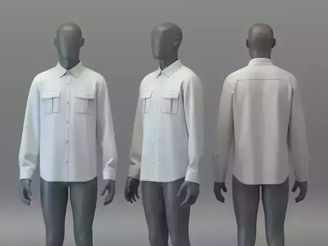 LS Twill Pocket Shirt