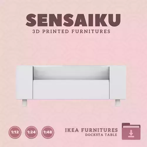 Mini KLIPPAN Loveseat for Miniature Dollhouse IKEA 3D Print 3D print model