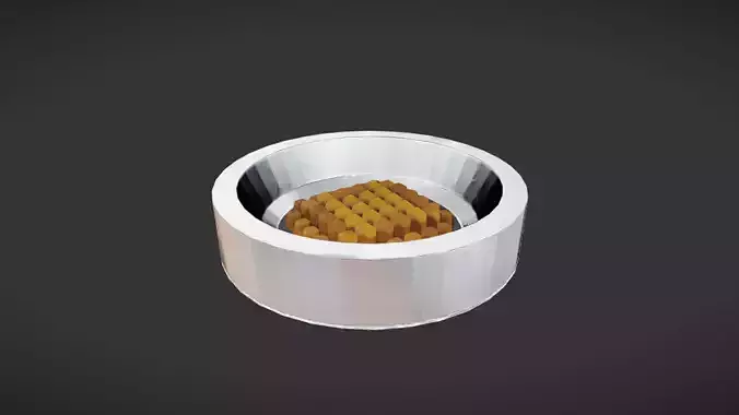 dog bowl with kibble