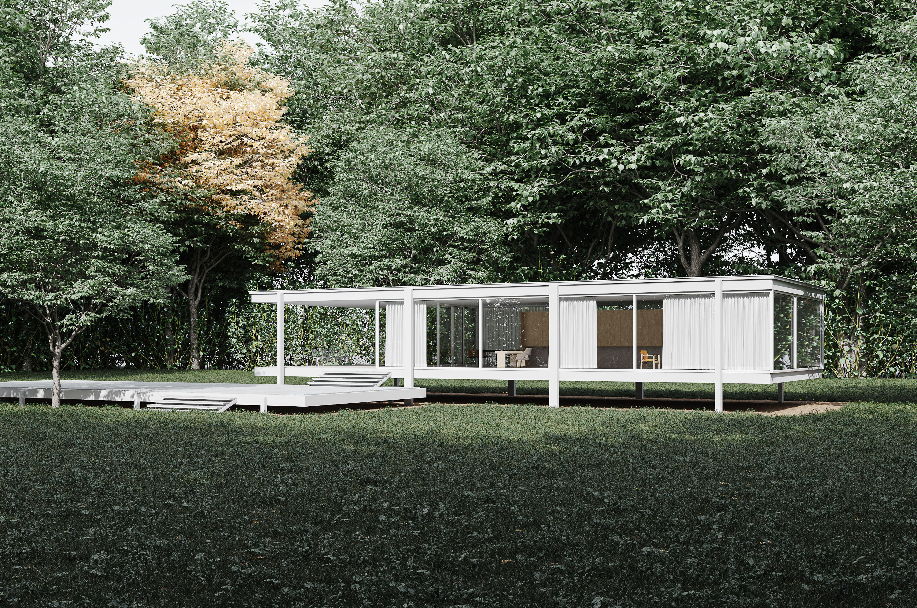 Modern Minimalist  House 3D model_4