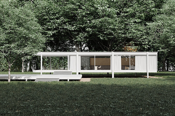 Modern Minimalist  House 3D model
