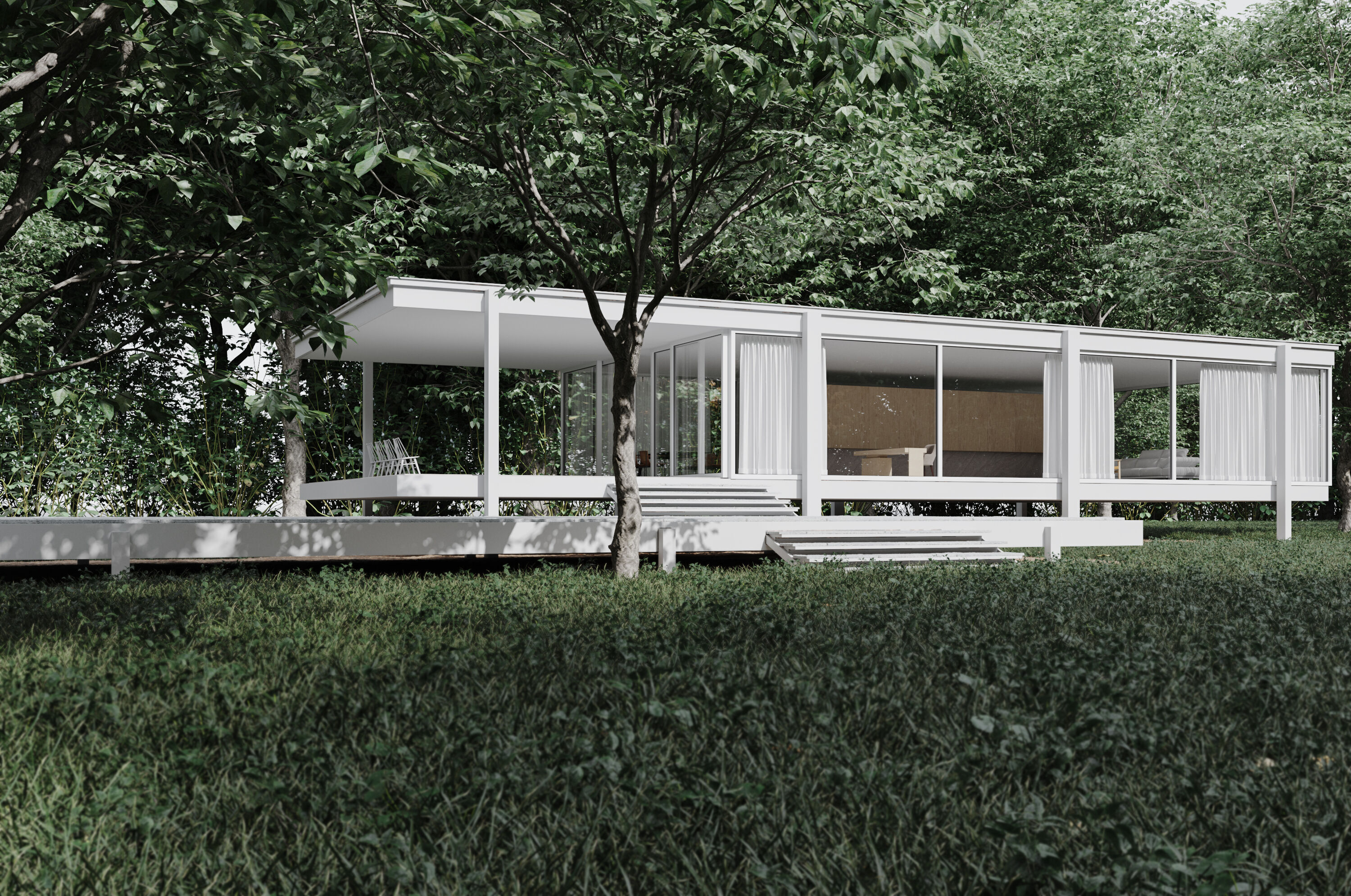 Modern Minimalist  House 3D model_1