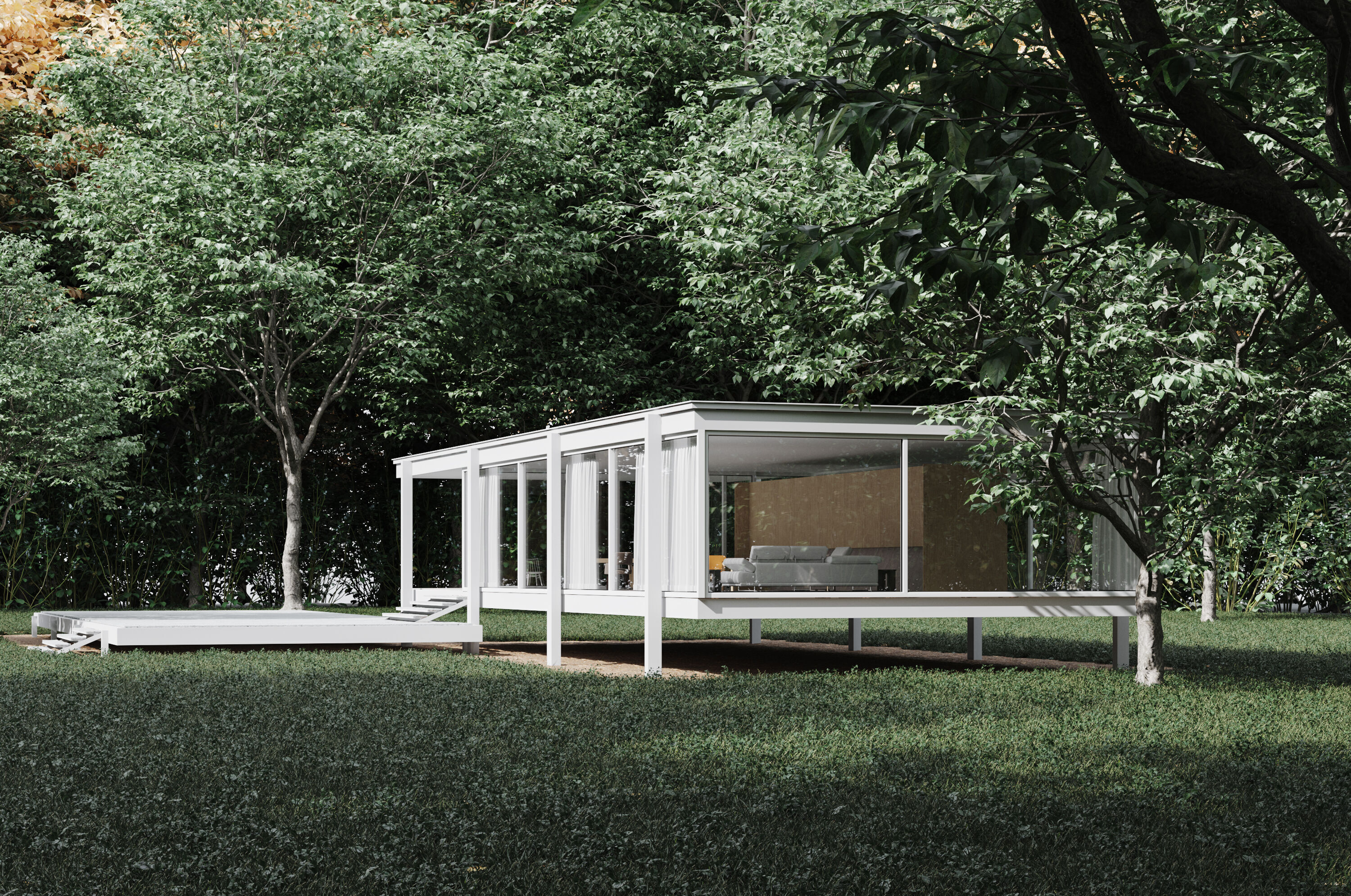 Modern Minimalist  House 3D model_3