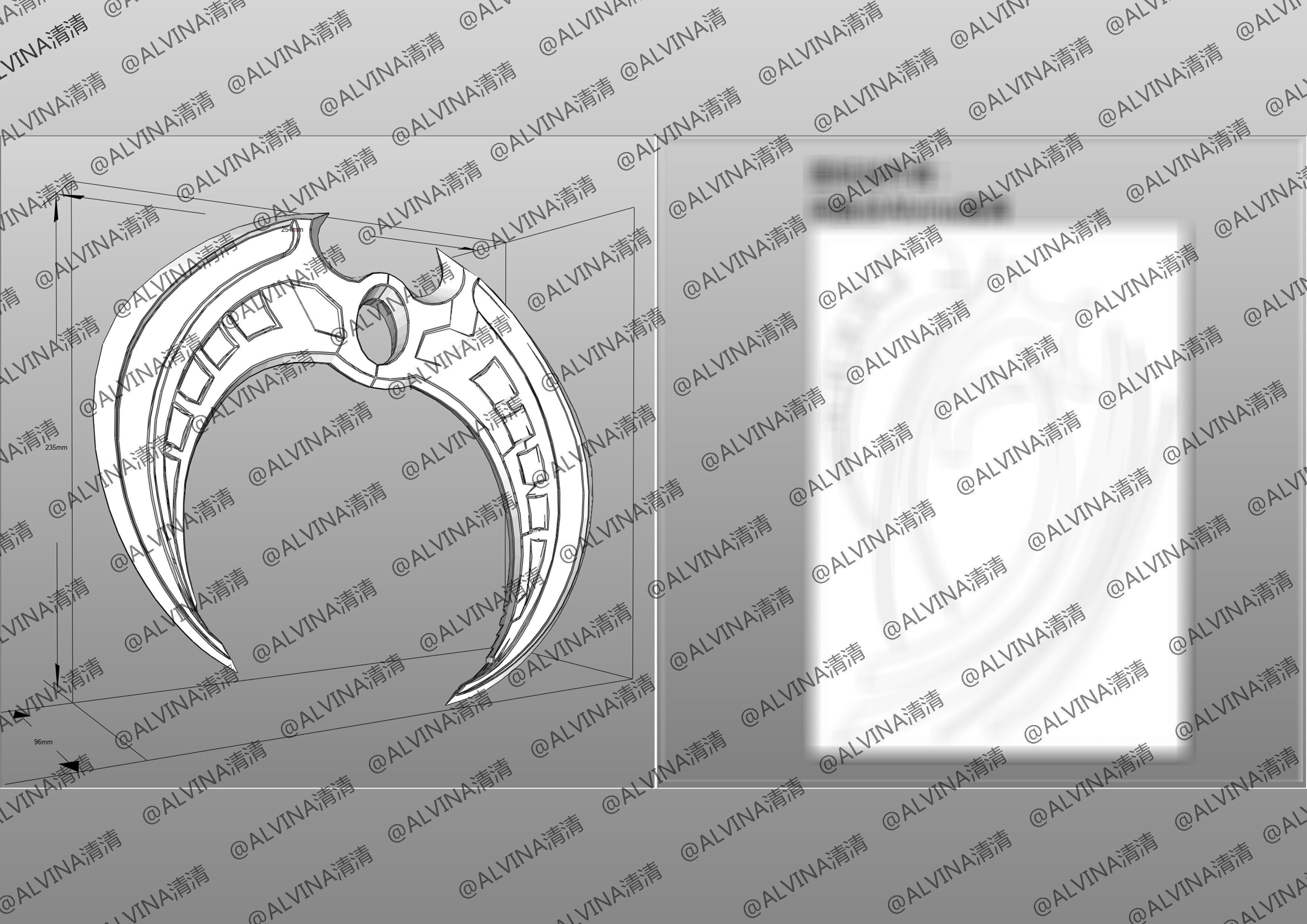 Marvel Rivals - Moon Knight S1 Armor - DIY Cosplay Pepakura Foam Low-poly 3D model_29