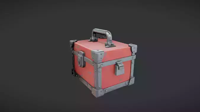 metal storage box with handle 2