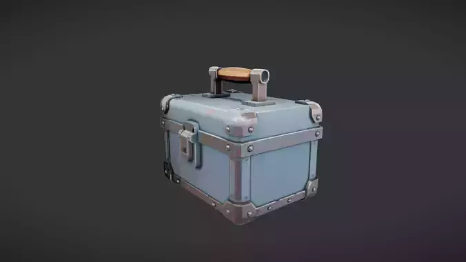 metal storage box with handle