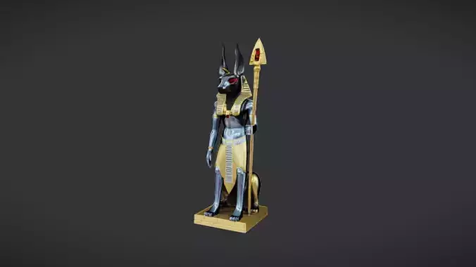Ancient Egyptian god statue