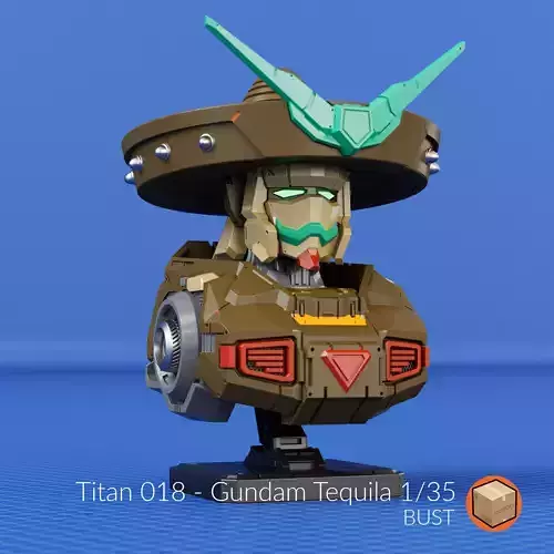 Titan 018 - Aka Tequila Gundam Bust