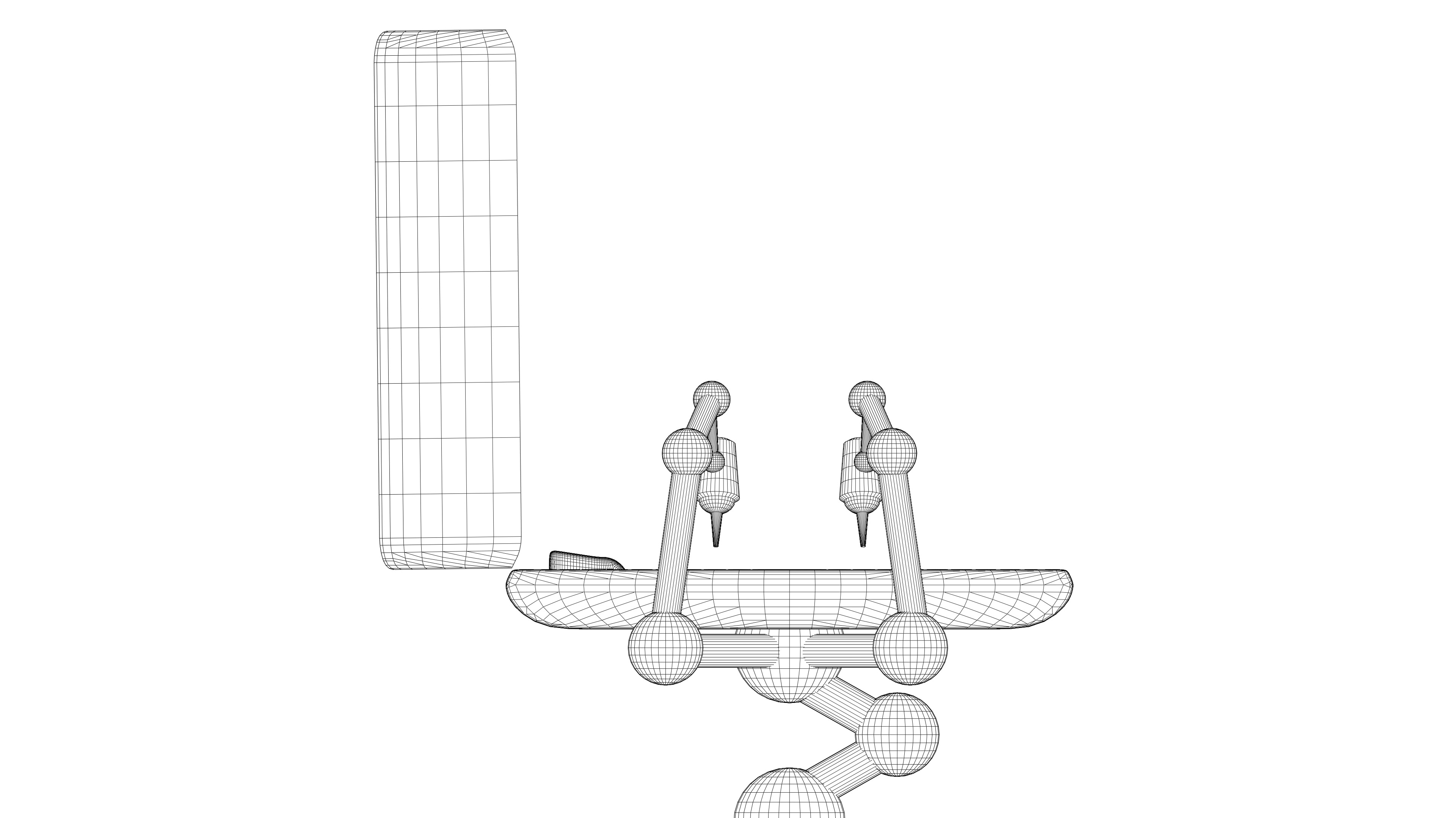 Futuristic Laser Surgery Bed High Tech Sci-Fi 3D model_5