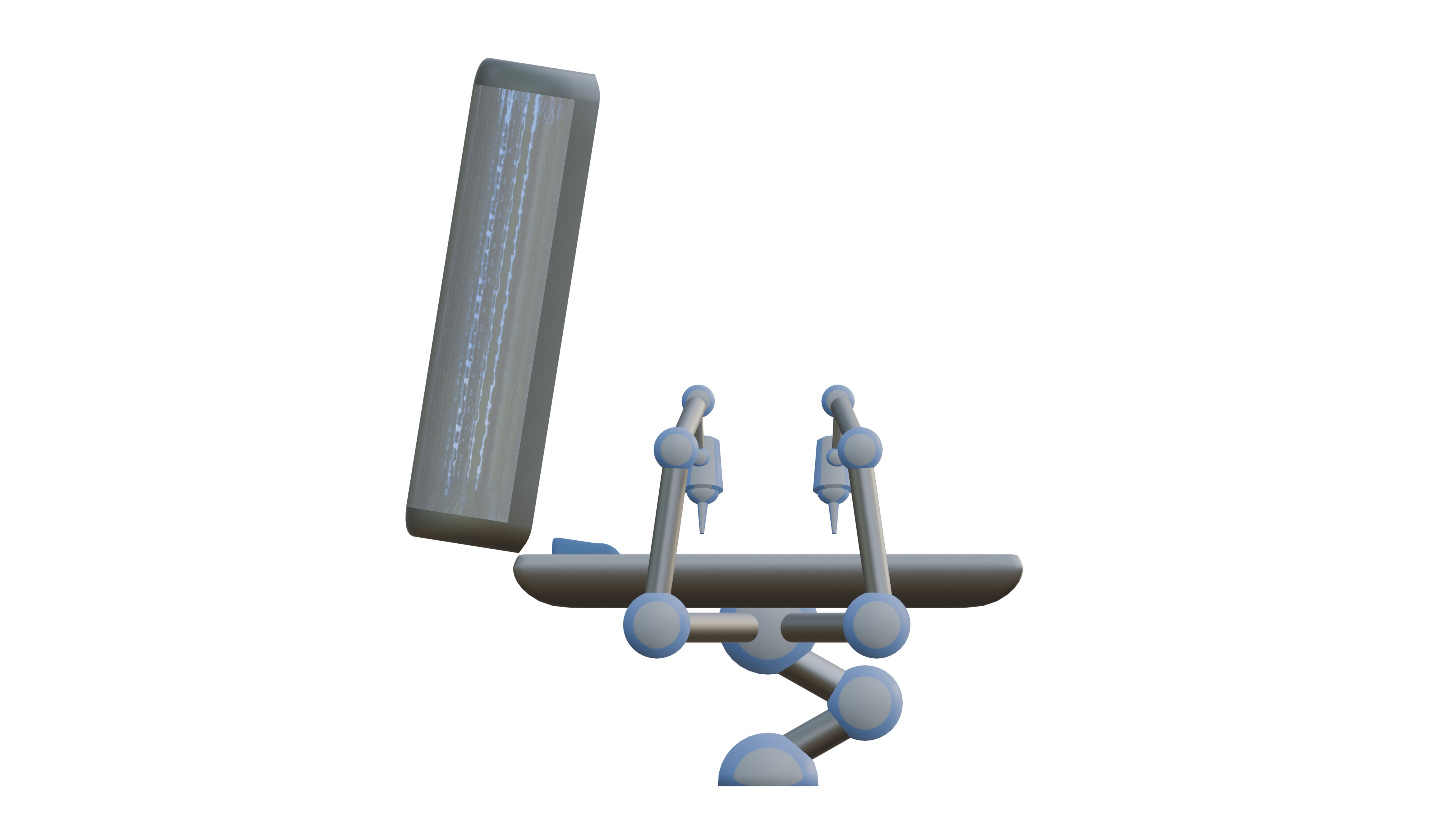 Futuristic Laser Surgery Bed High Tech Sci-Fi 3D model_2