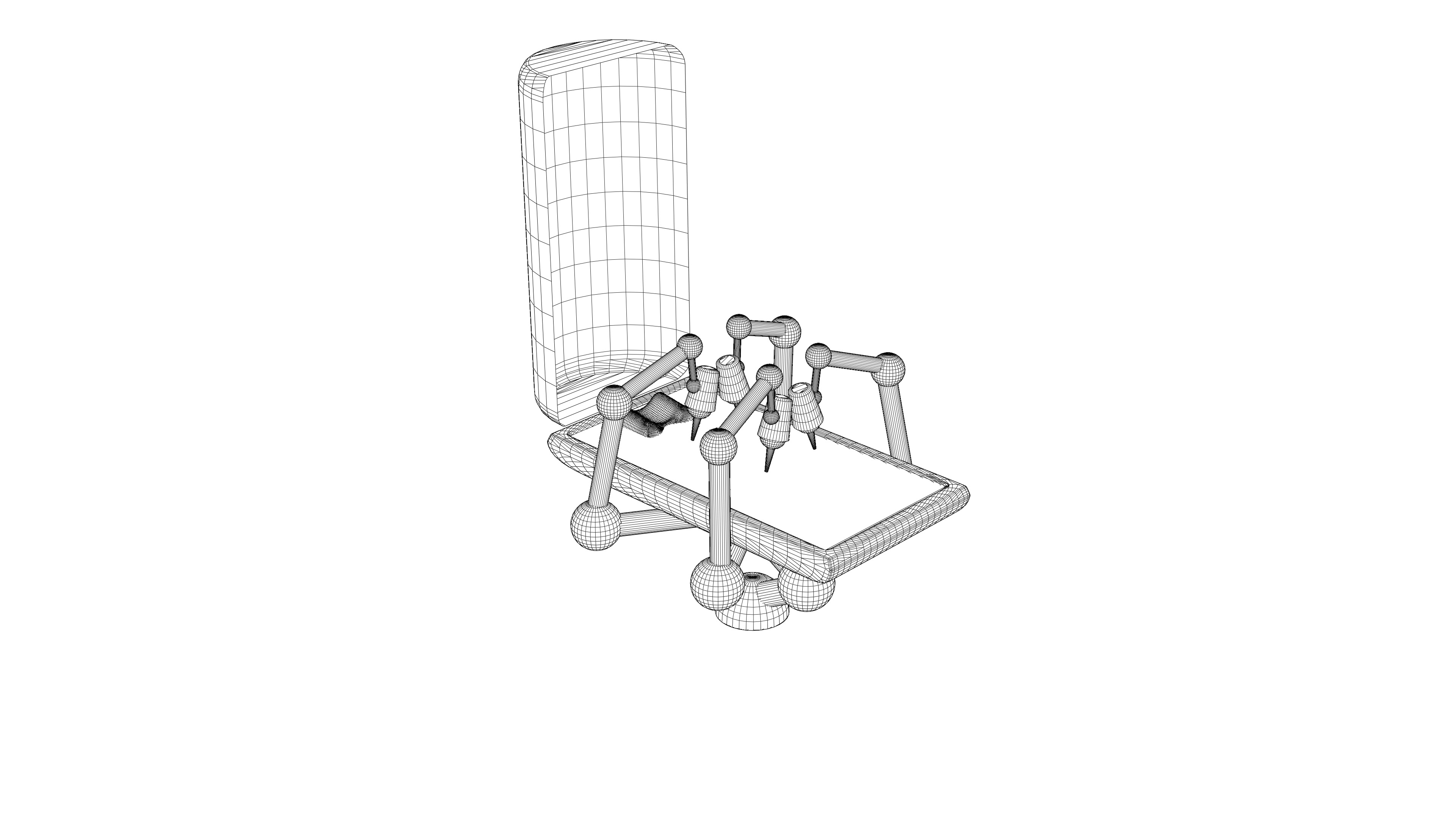 Futuristic Laser Surgery Bed High Tech Sci-Fi 3D model_11