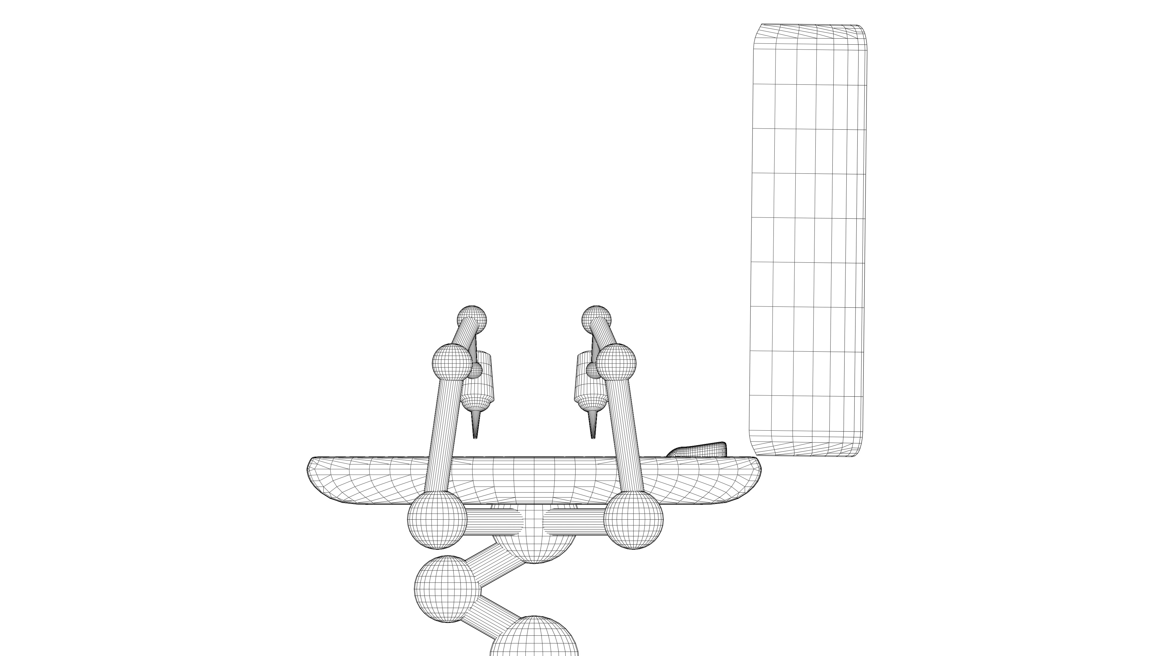 Futuristic Laser Surgery Bed High Tech Sci-Fi 3D model_7