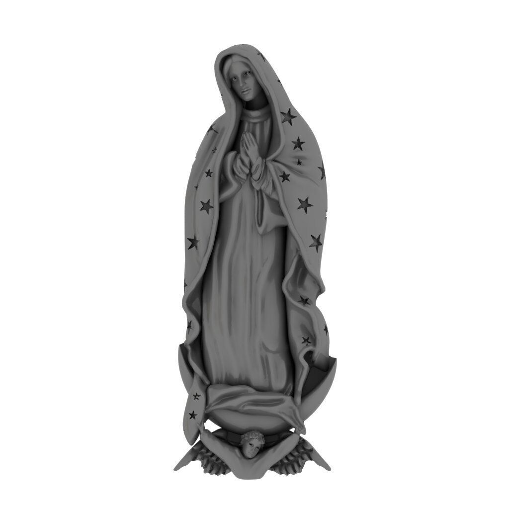 virgen de guadalupe 3D print model_1