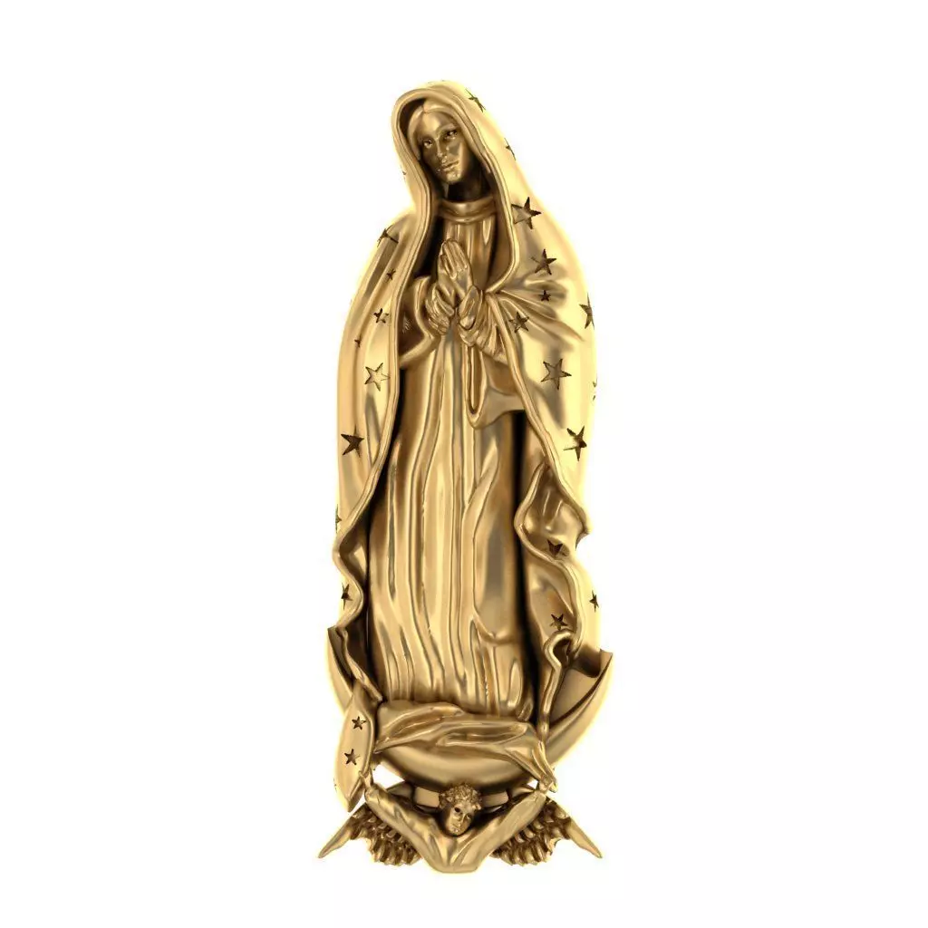 virgen de guadalupe 3D print model_0