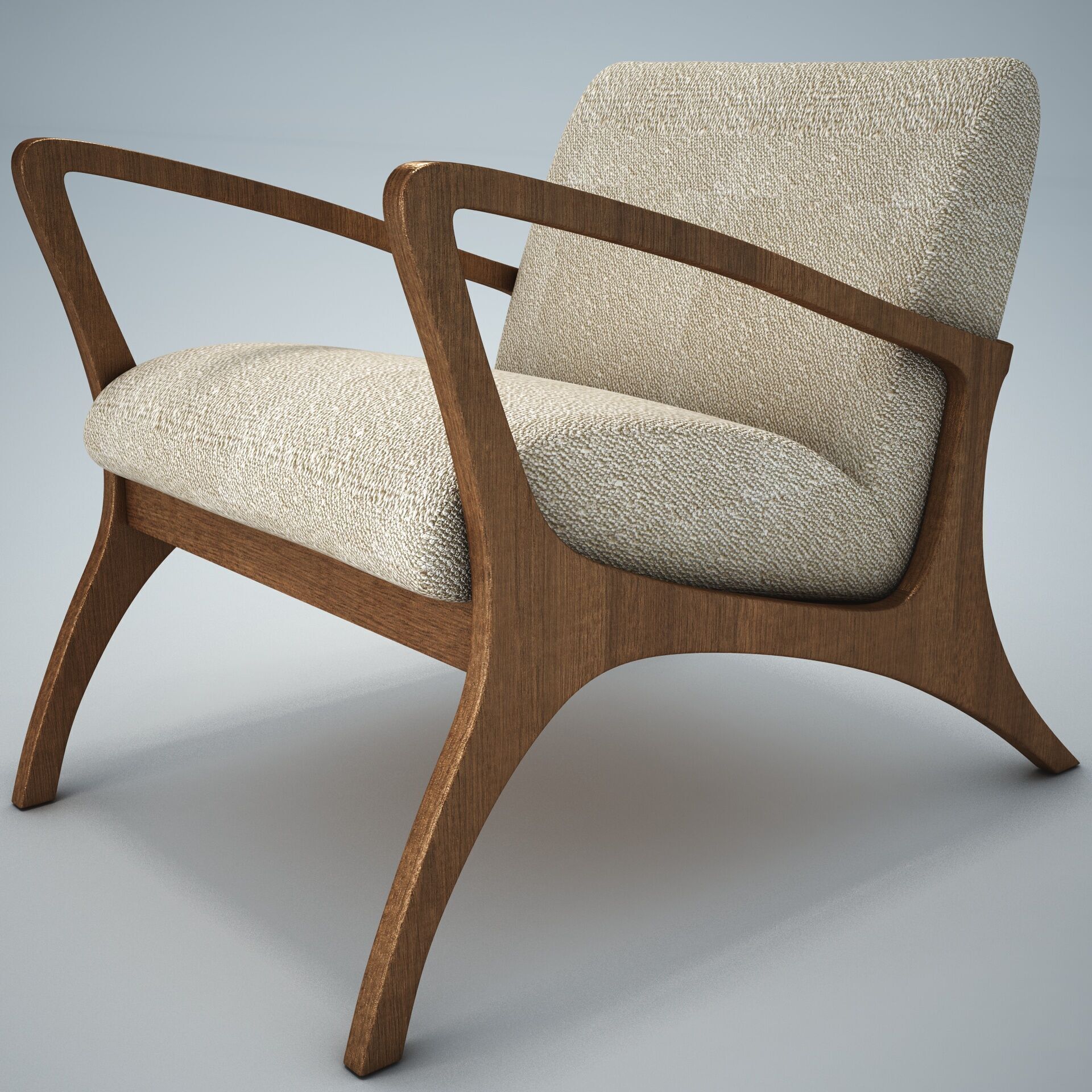 Venturi Indoor Outdoor Accent Chair HD 3D model_4