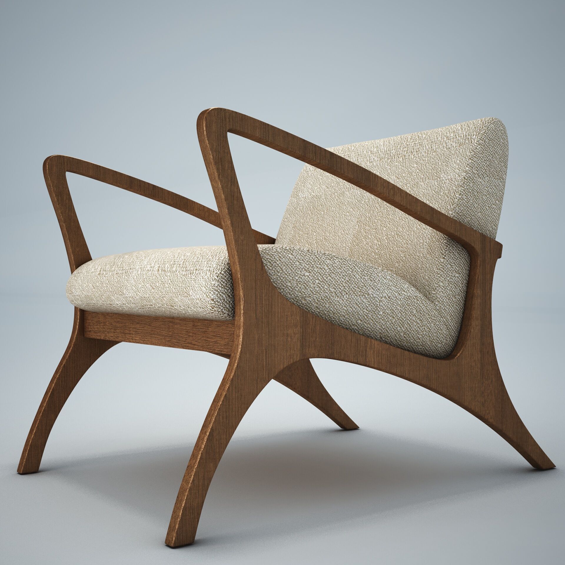 Venturi Indoor Outdoor Accent Chair HD 3D model_2