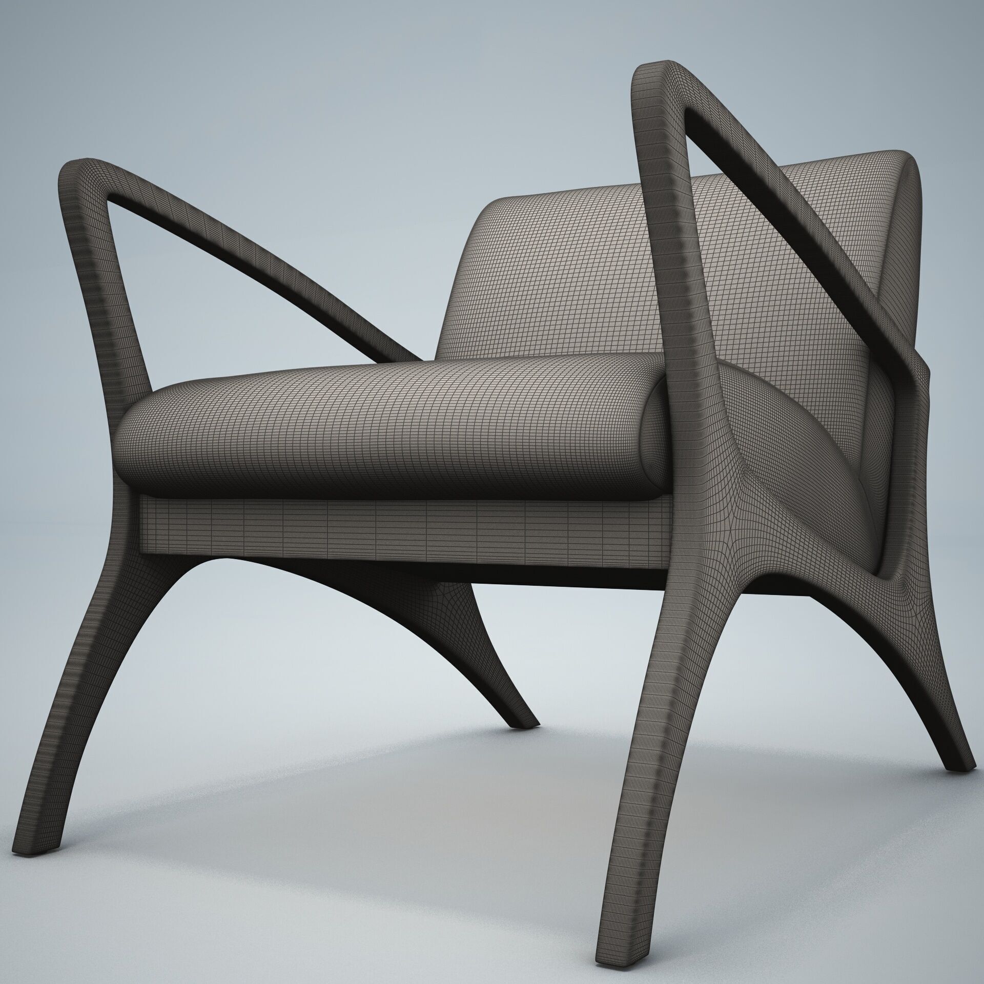 Venturi Indoor Outdoor Accent Chair HD 3D model_19