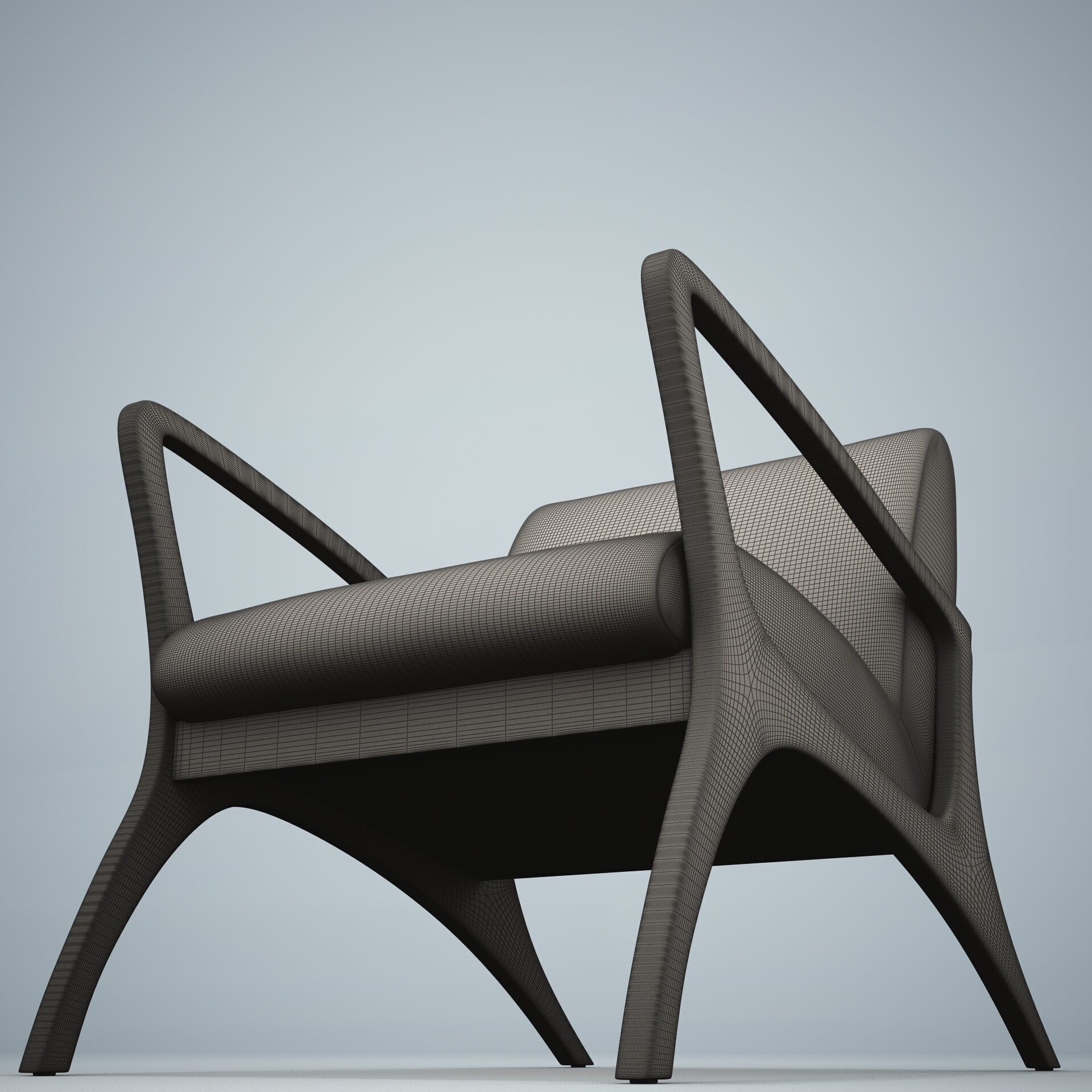 Venturi Indoor Outdoor Accent Chair HD 3D model_17
