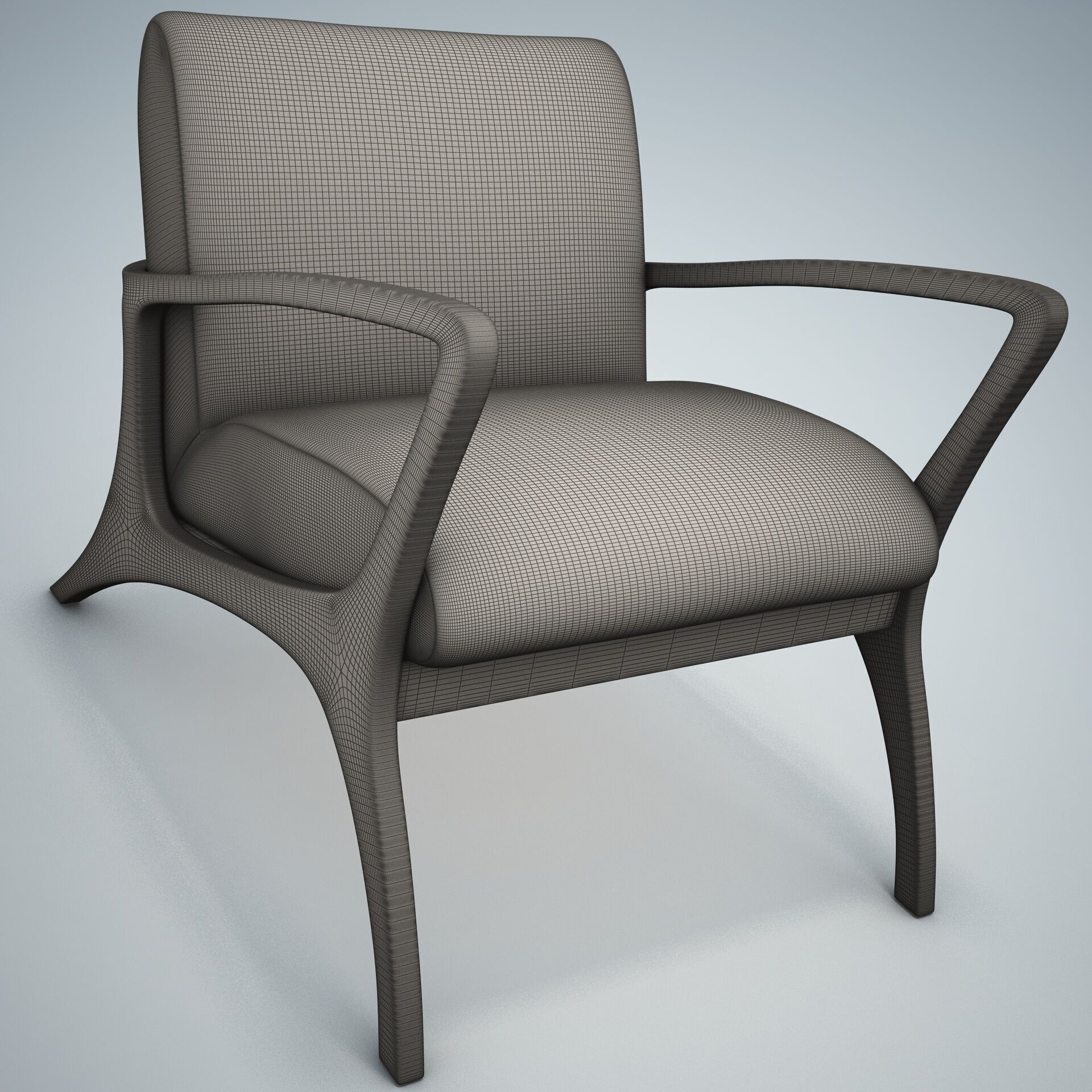 Venturi Indoor Outdoor Accent Chair HD 3D model_11