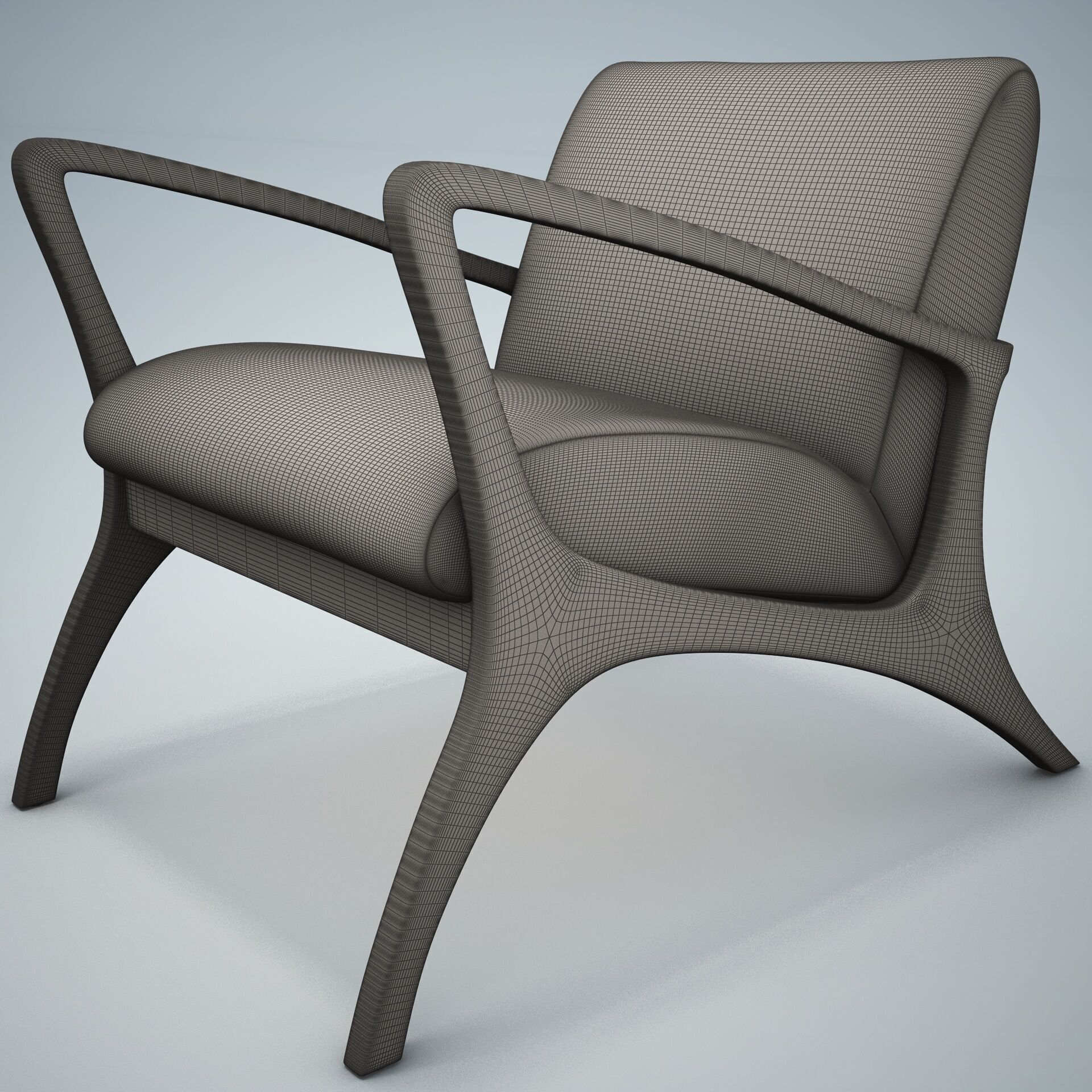 Venturi Indoor Outdoor Accent Chair HD 3D model_14