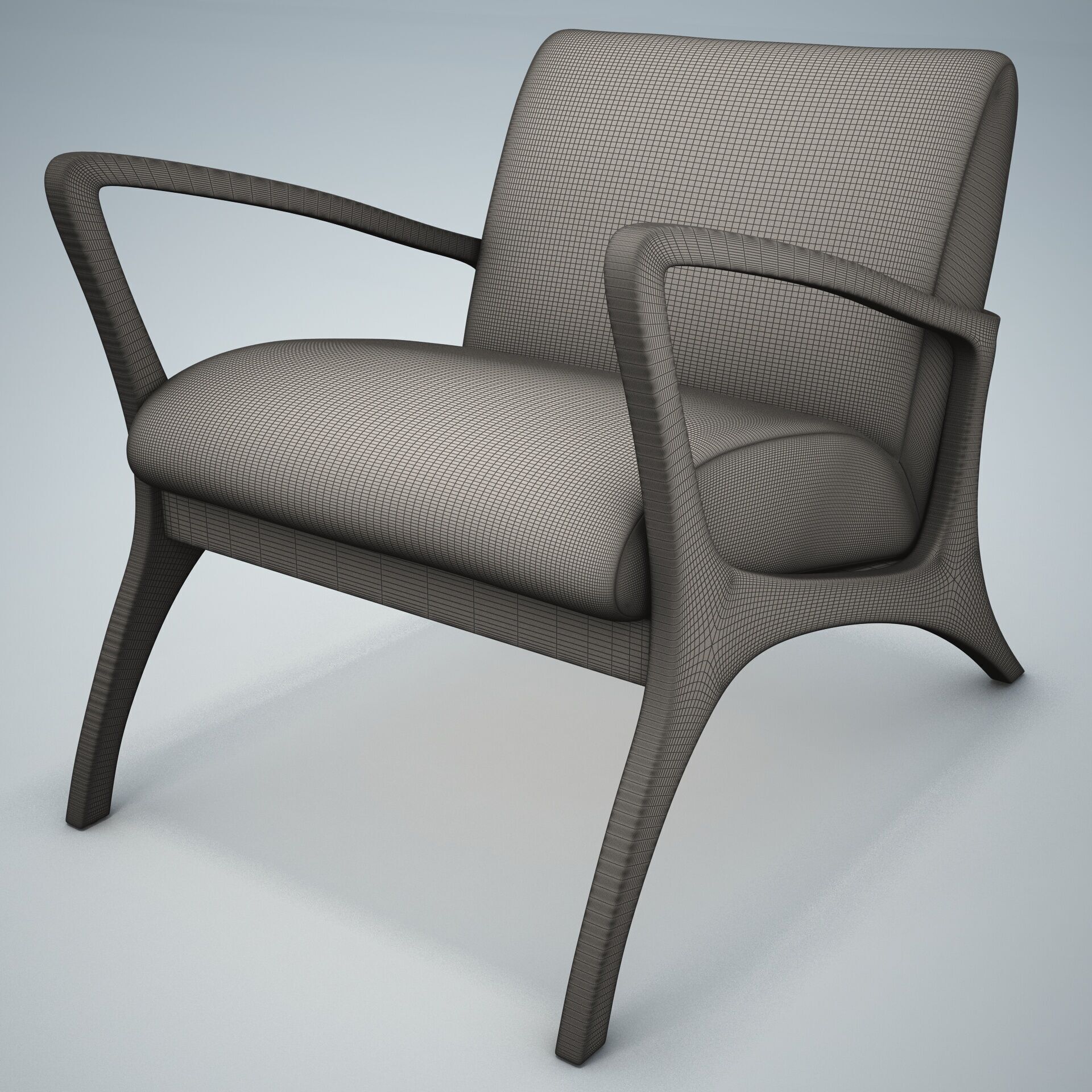 Venturi Indoor Outdoor Accent Chair HD 3D model_13
