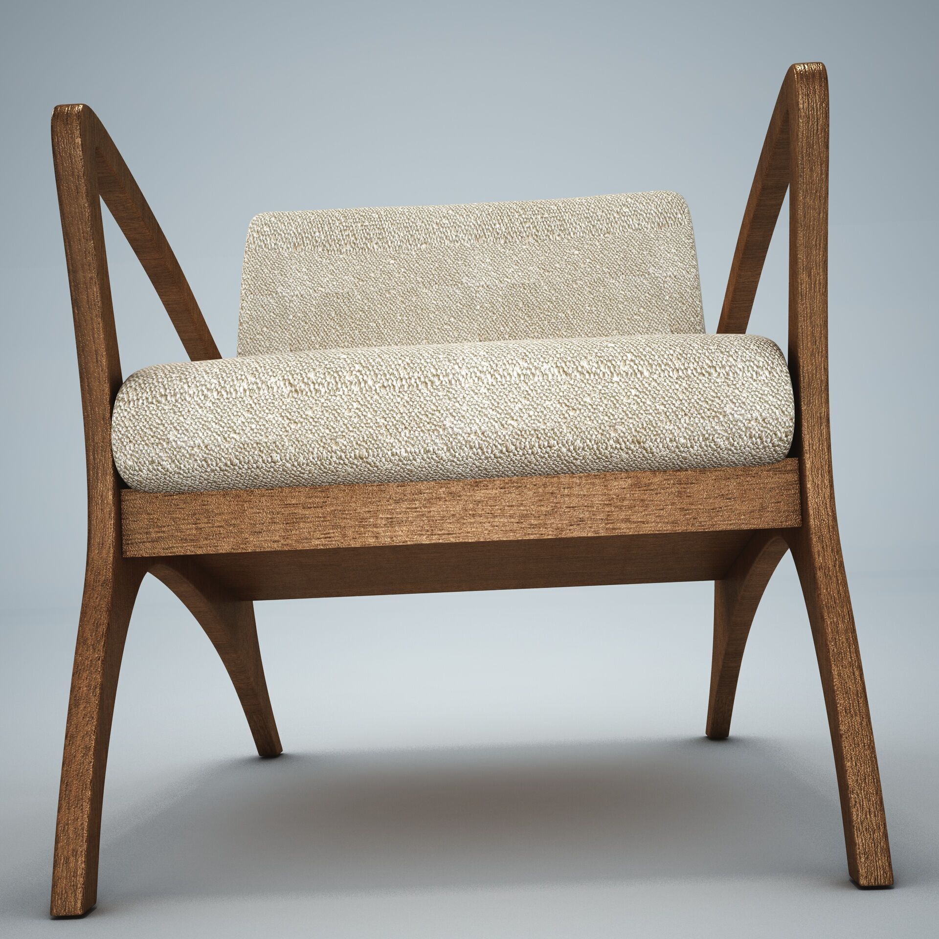 Venturi Indoor Outdoor Accent Chair HD 3D model_5