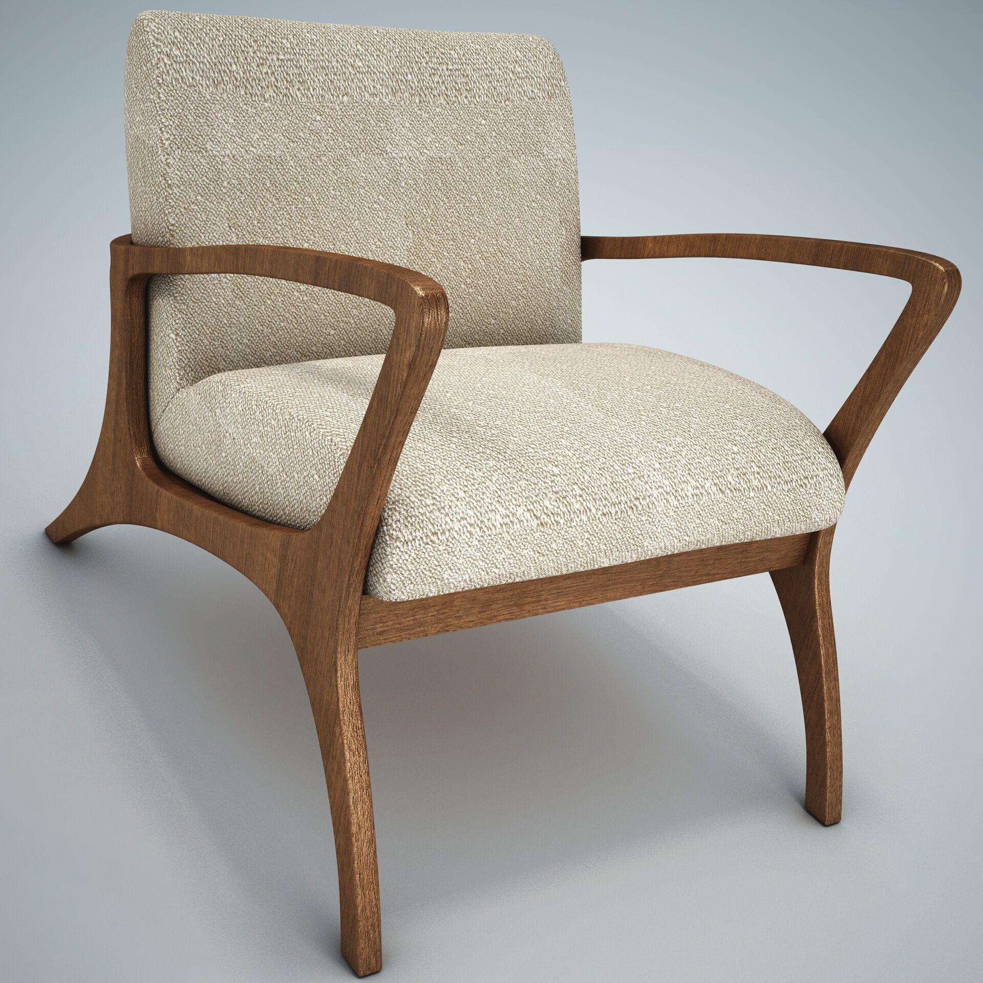 Venturi Indoor Outdoor Accent Chair HD 3D model_1