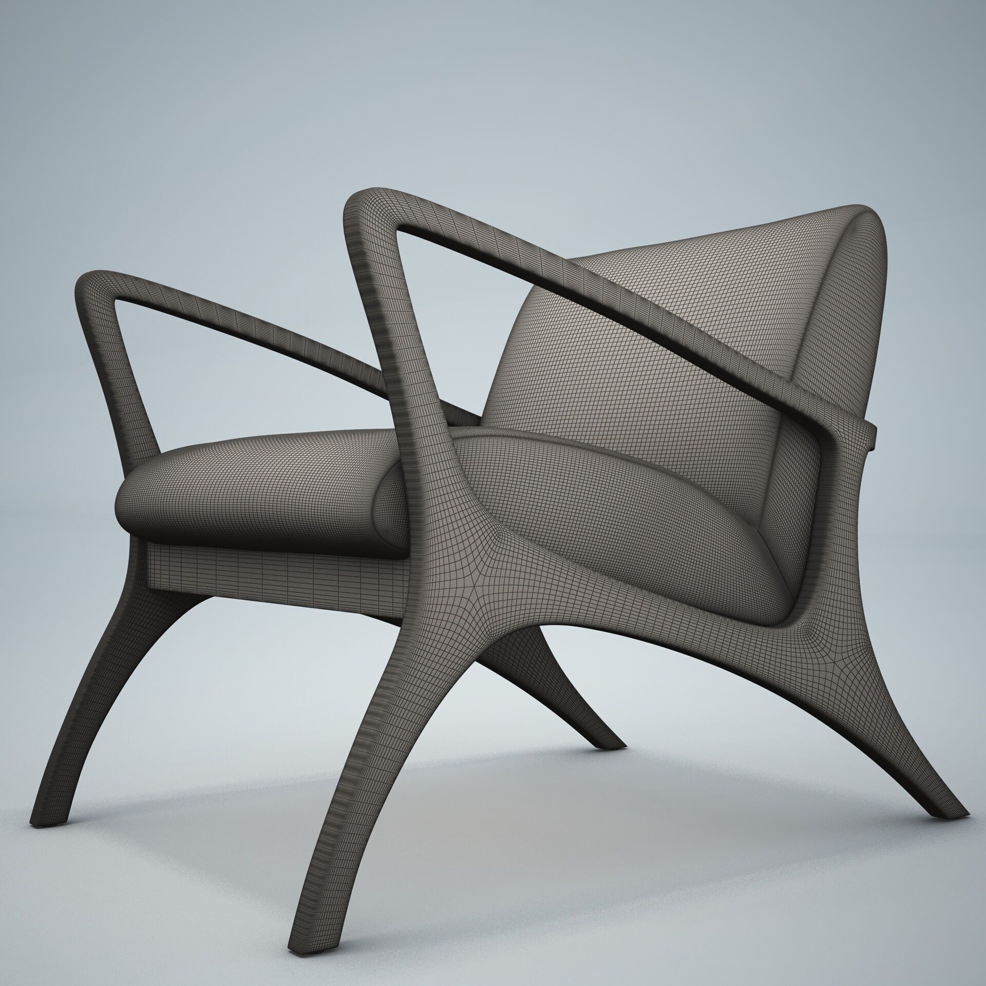 Venturi Indoor Outdoor Accent Chair HD 3D model_12