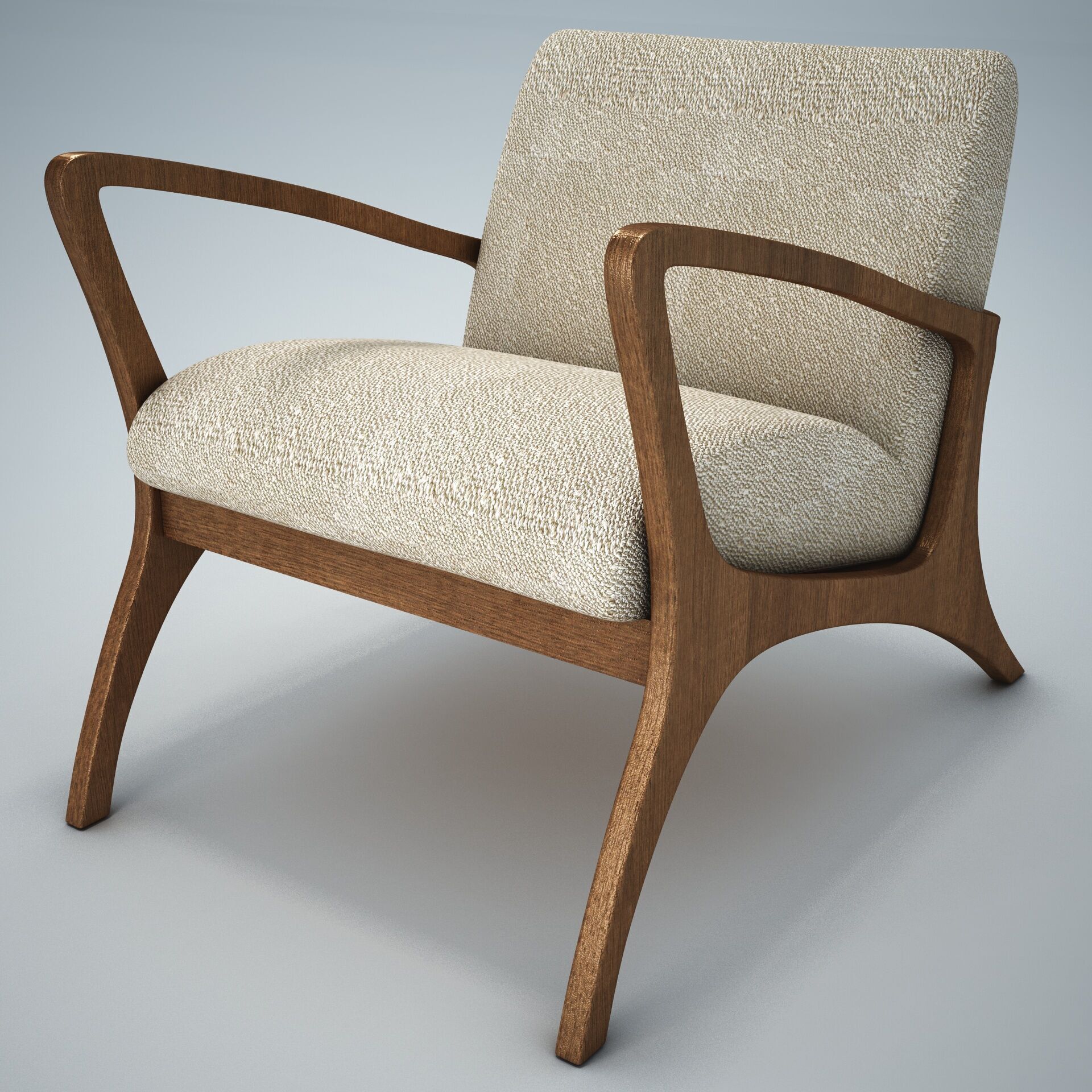 Venturi Indoor Outdoor Accent Chair HD 3D model_3