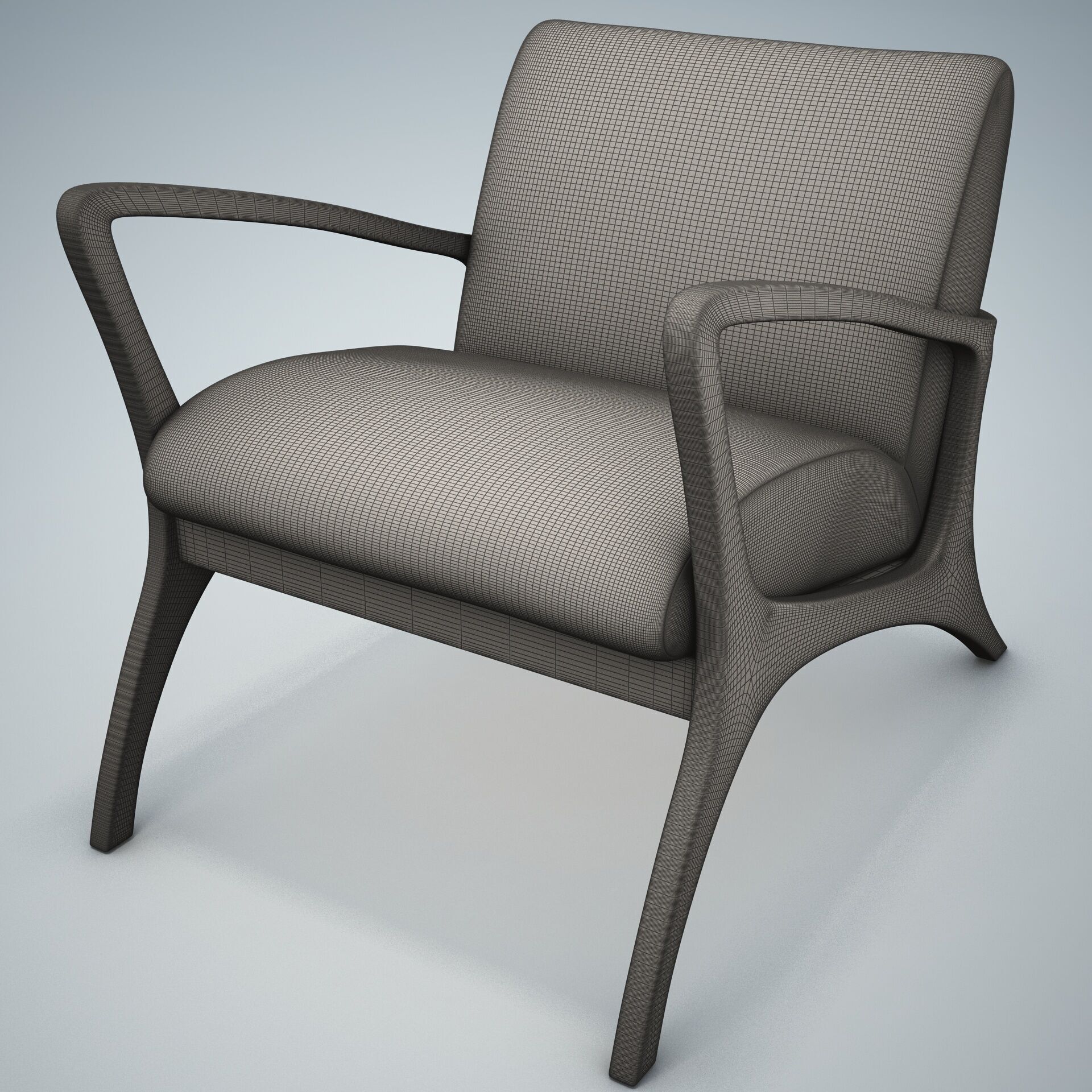 Venturi Indoor Outdoor Accent Chair HD 3D model_10