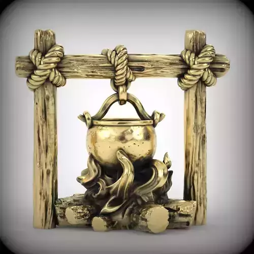 witch fire 3D print model