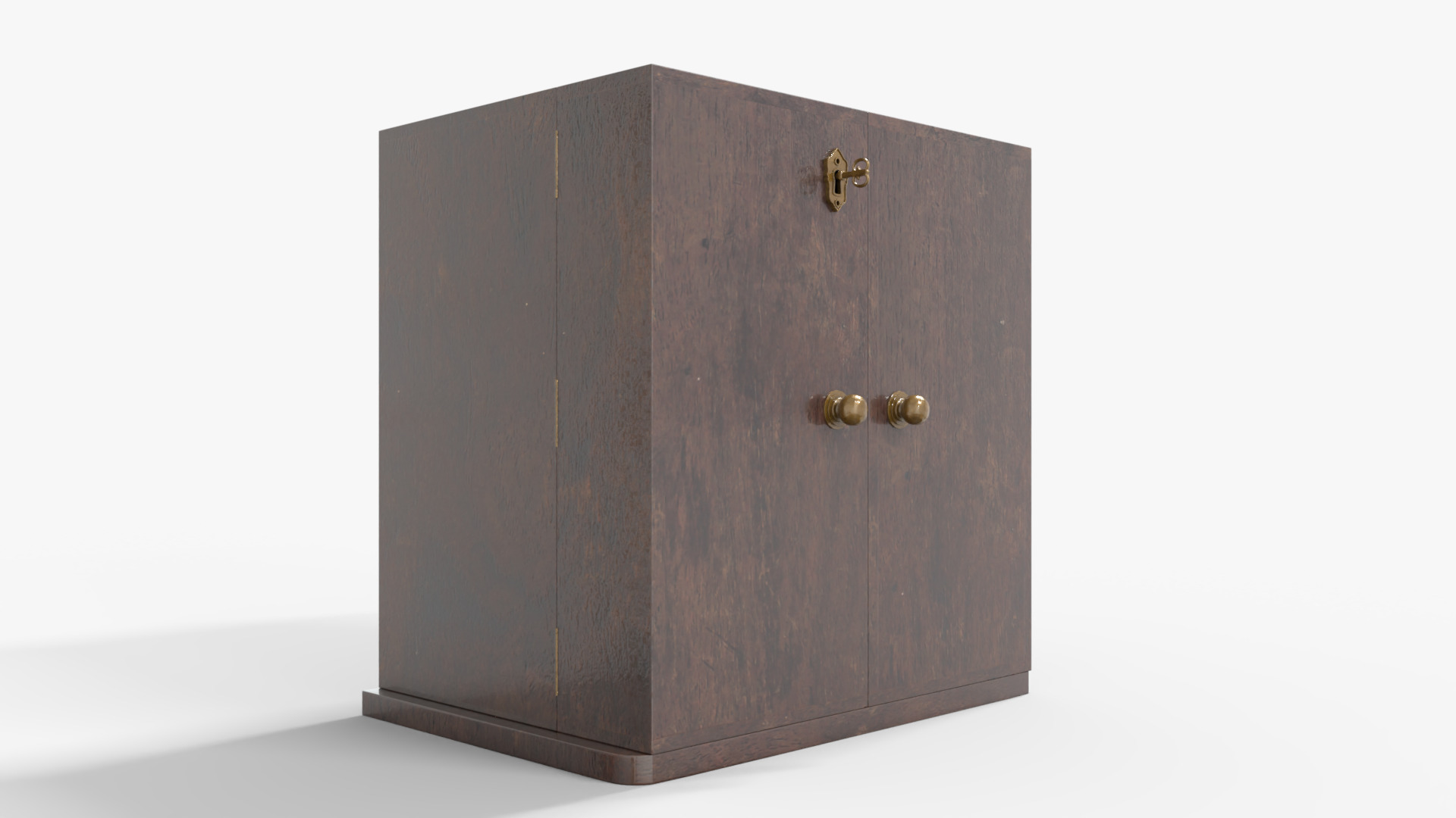 Medical Chest With Bottles Low-poly 3D model_5