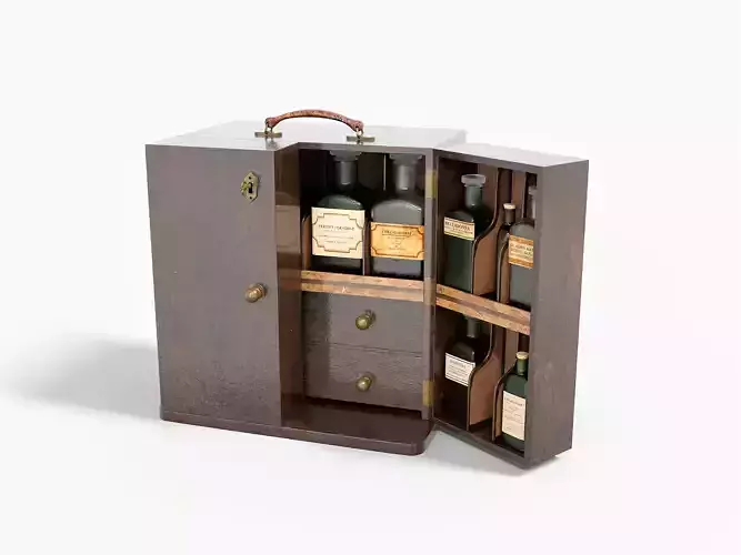 Medical Chest With Bottles