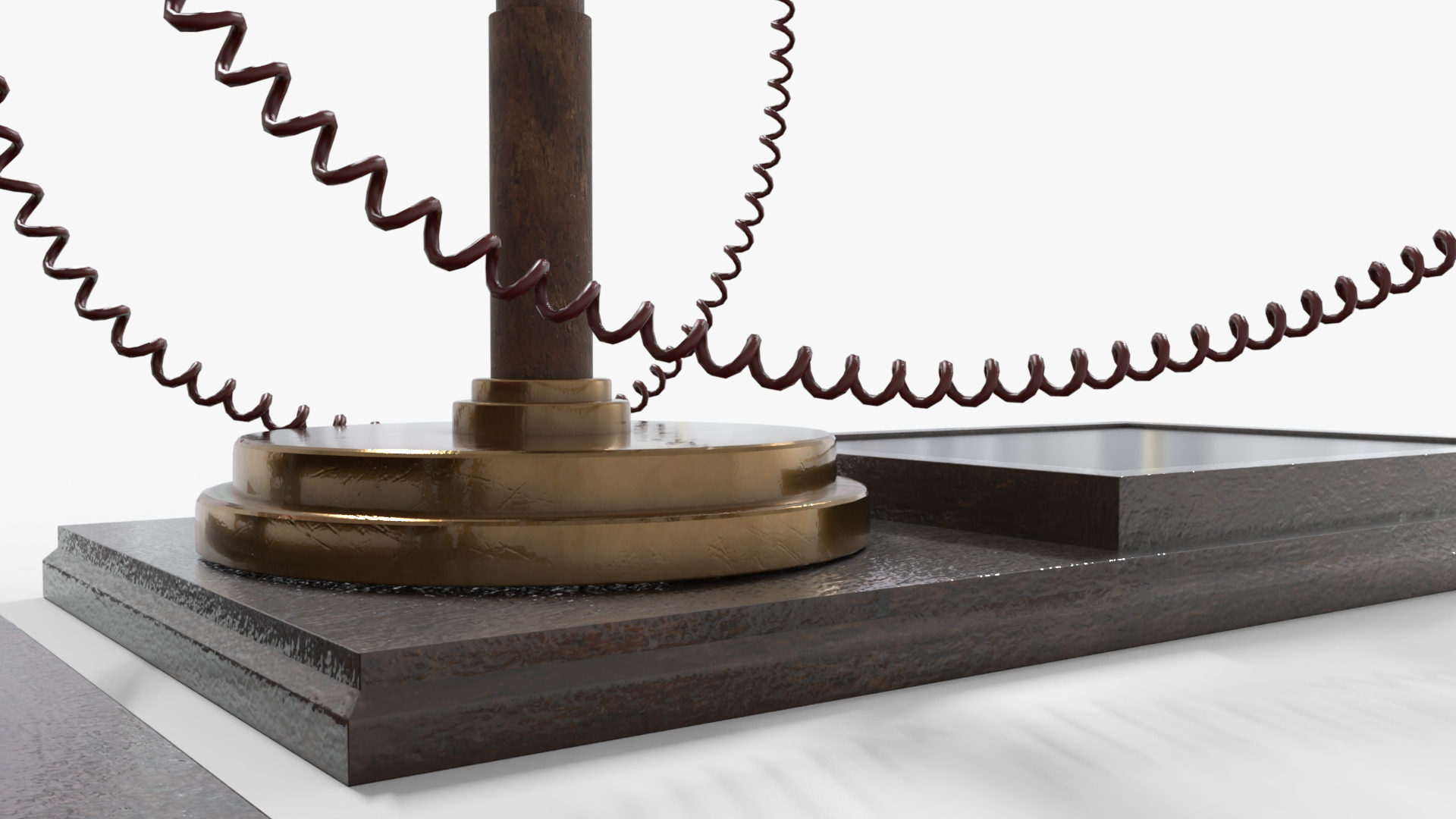 Victorian x ray machine 1895 Low-poly 3D model_7