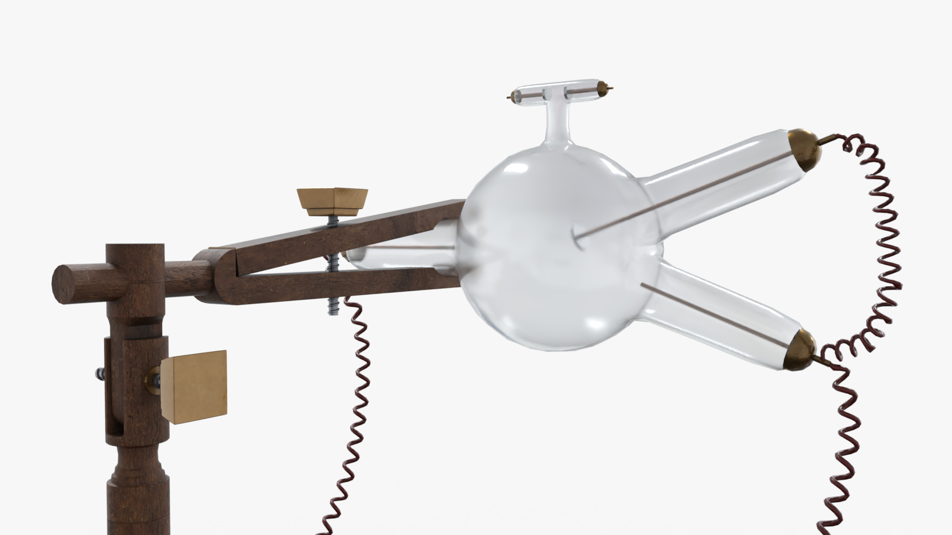 Victorian x ray machine 1895 Low-poly 3D model_6