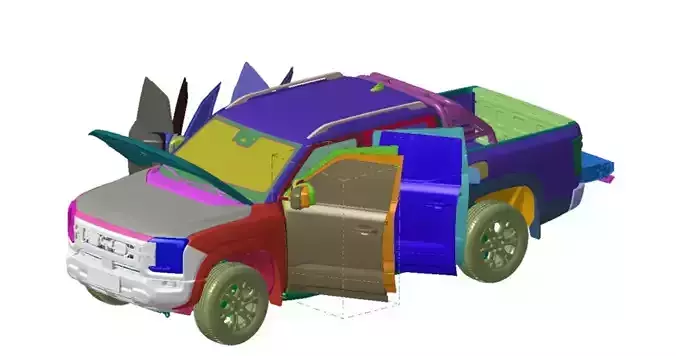 BYD Shark 2025 Vehicle 3d scan model 