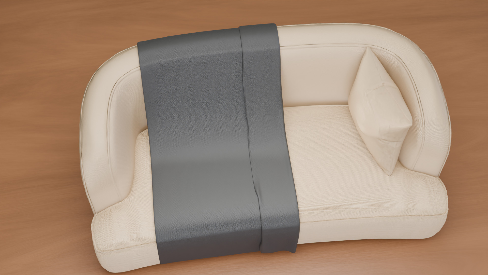 Modern Stylish Sofa - High Poly Furniture Model - architectural Low-poly 3D model_1