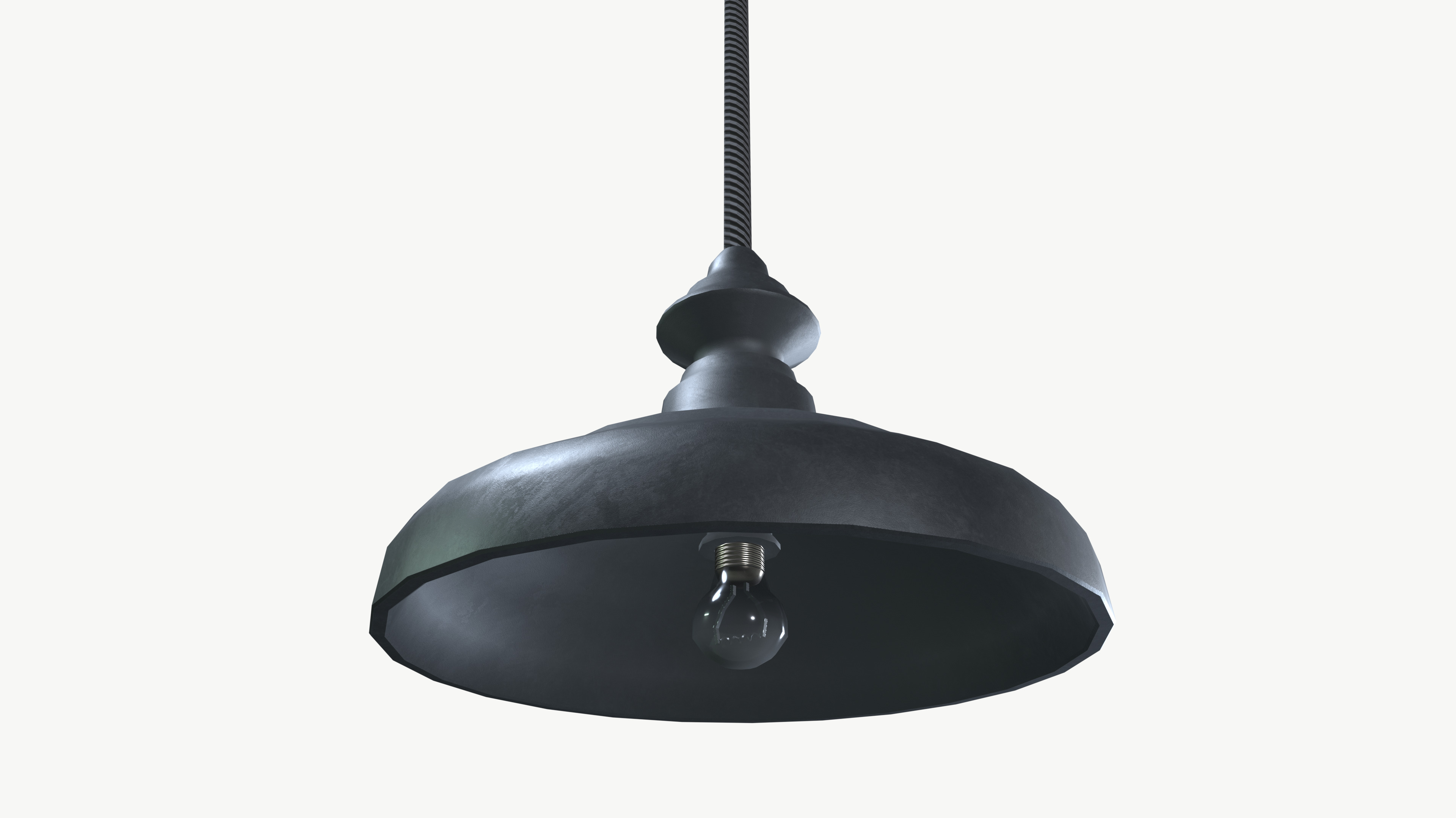 Ceiling Light Low-poly 3D model_4