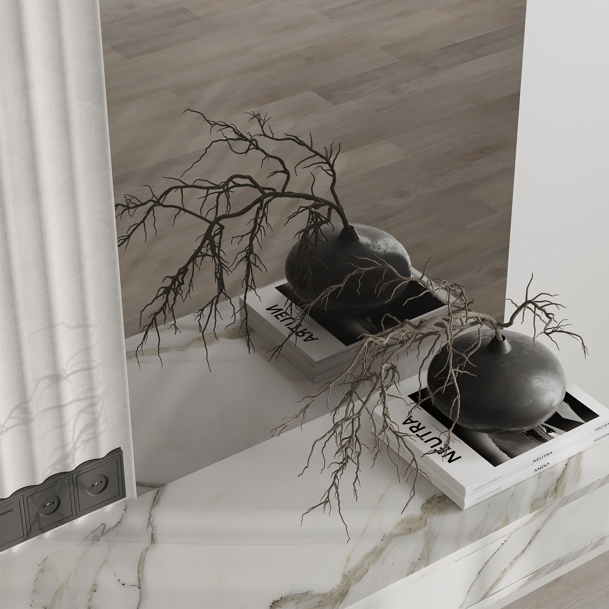 Bedroom Furniture Composition 22 3D model_4