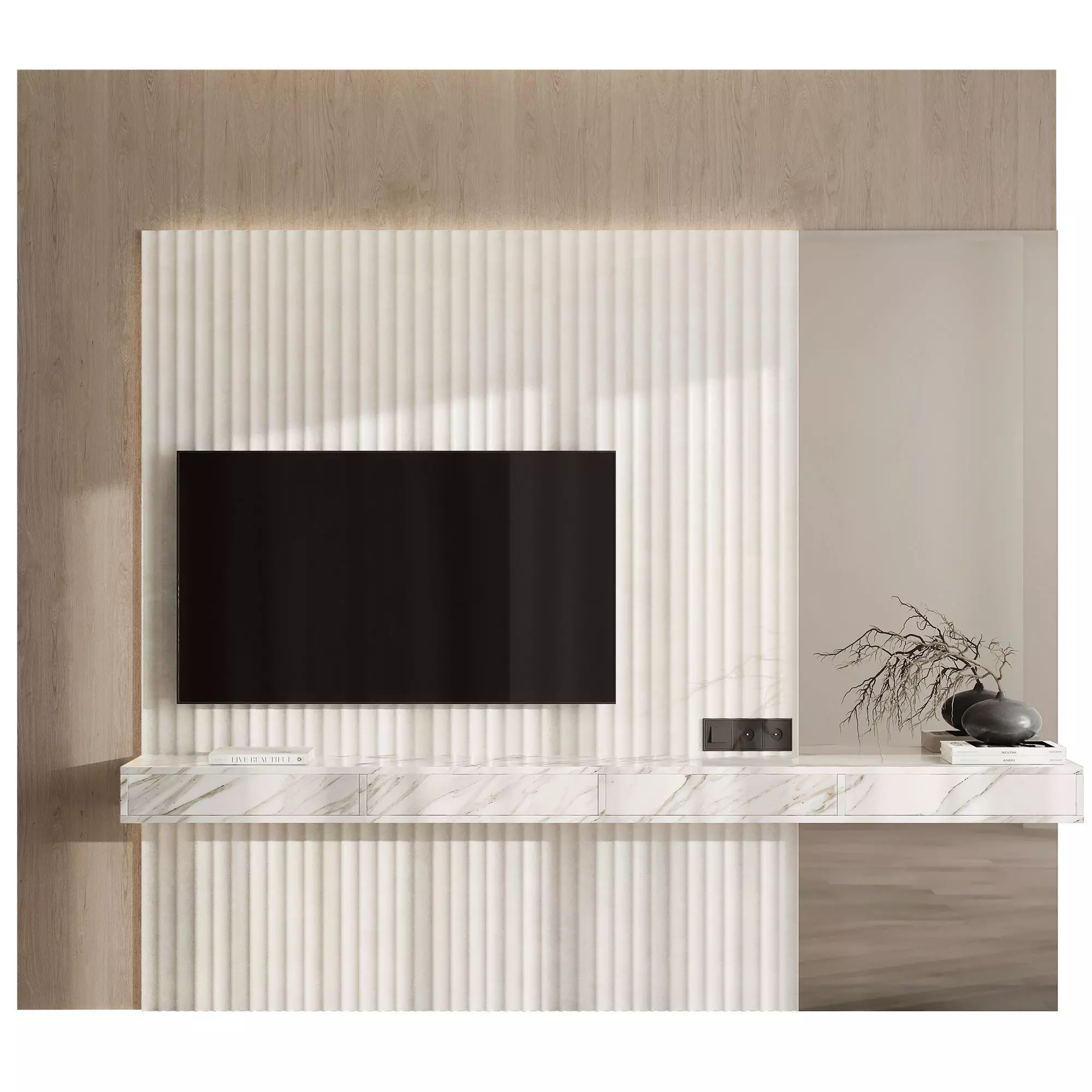 Bedroom Furniture Composition 22 3D model_0