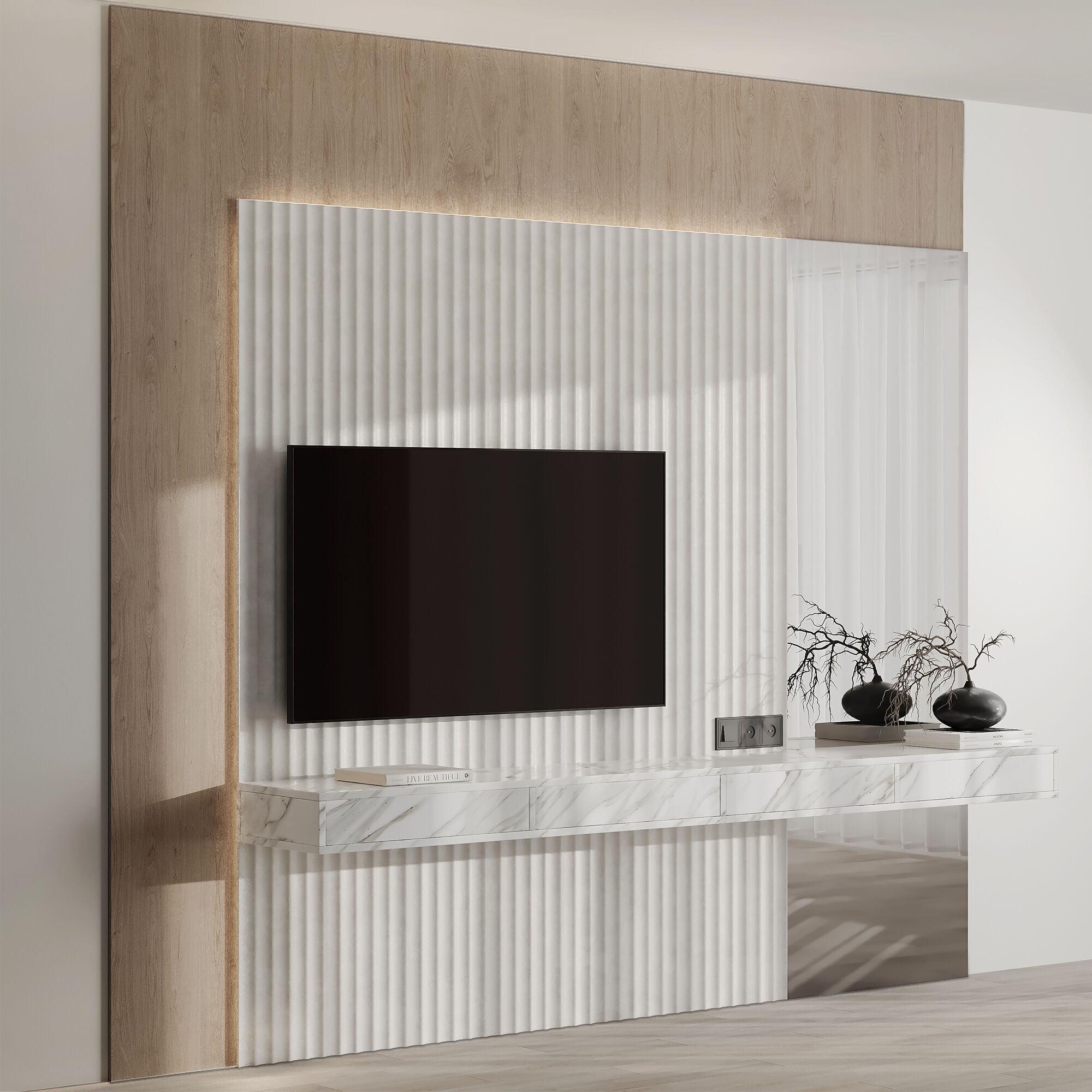 Bedroom Furniture Composition 22 3D model_2