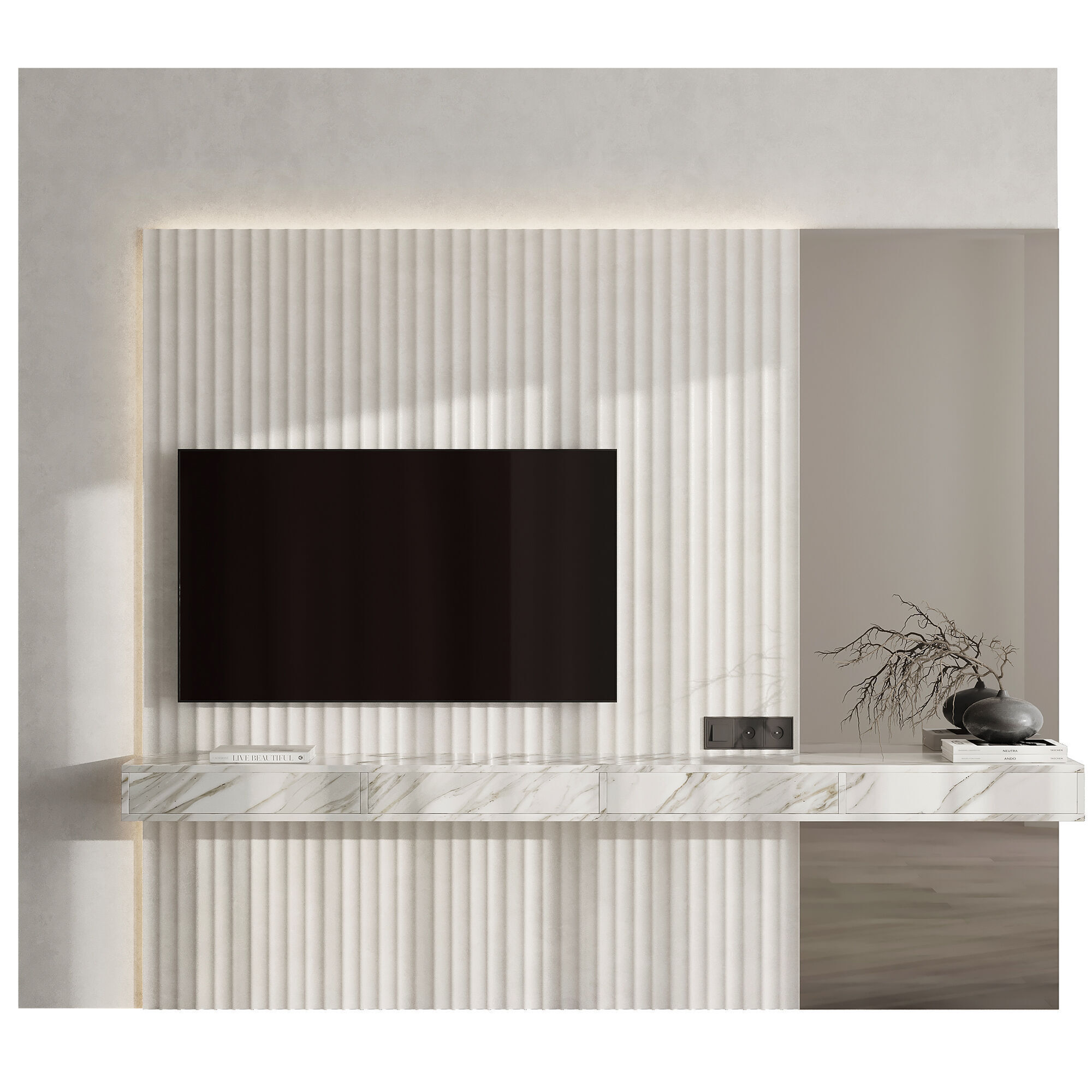 Bedroom Furniture Composition 22 3D model_1