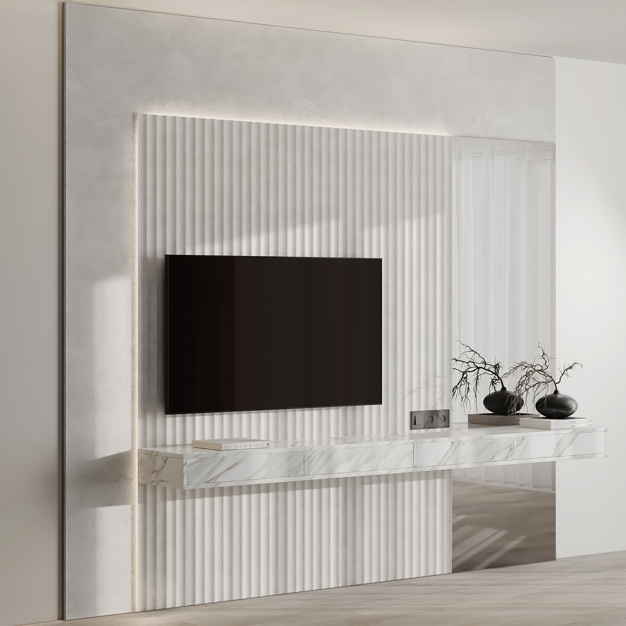 Bedroom Furniture Composition 22 3D model_3