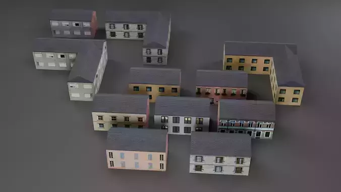 Lite House Pack  Low Poly Game-Ready Buildings