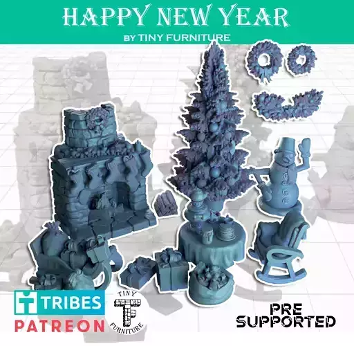 Happy New Year 3D print model