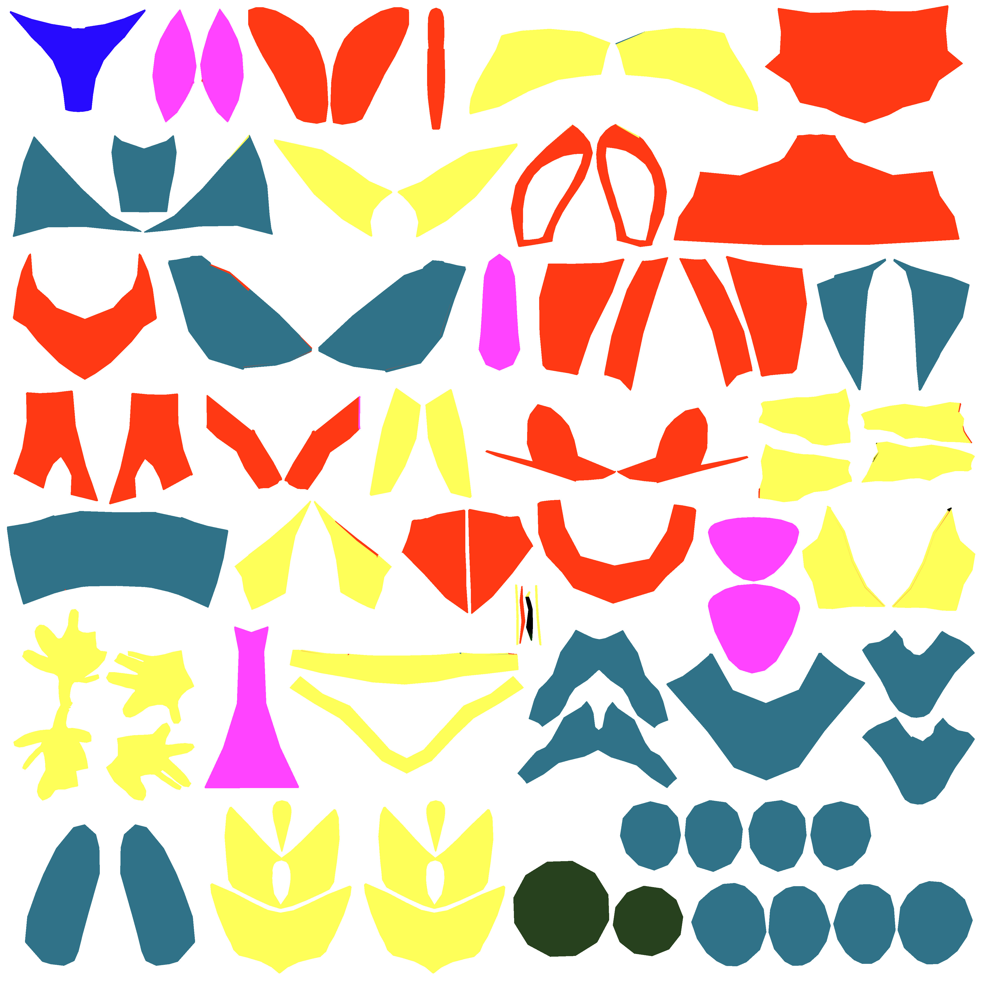 Beta Suit and Sci-Fi Gun Low-poly 3D model_10