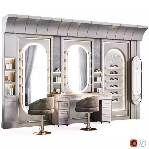 Beauty salon 16 Low-poly 3D model