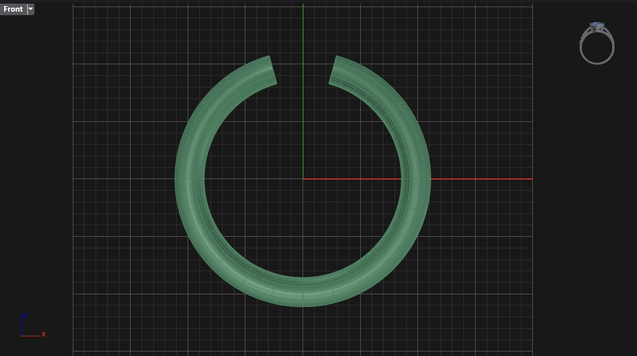 free form ring N36 3D print model_7