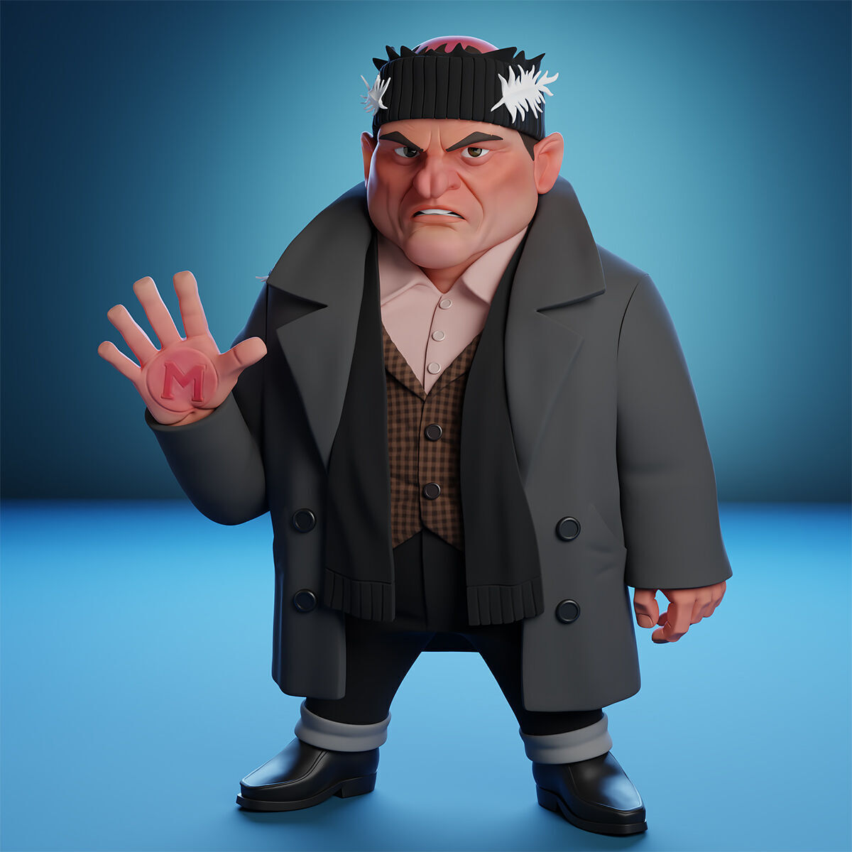 Stylized Harry and Marv - Wet Bandits Home Alone 3D Print Model 3D print model_10